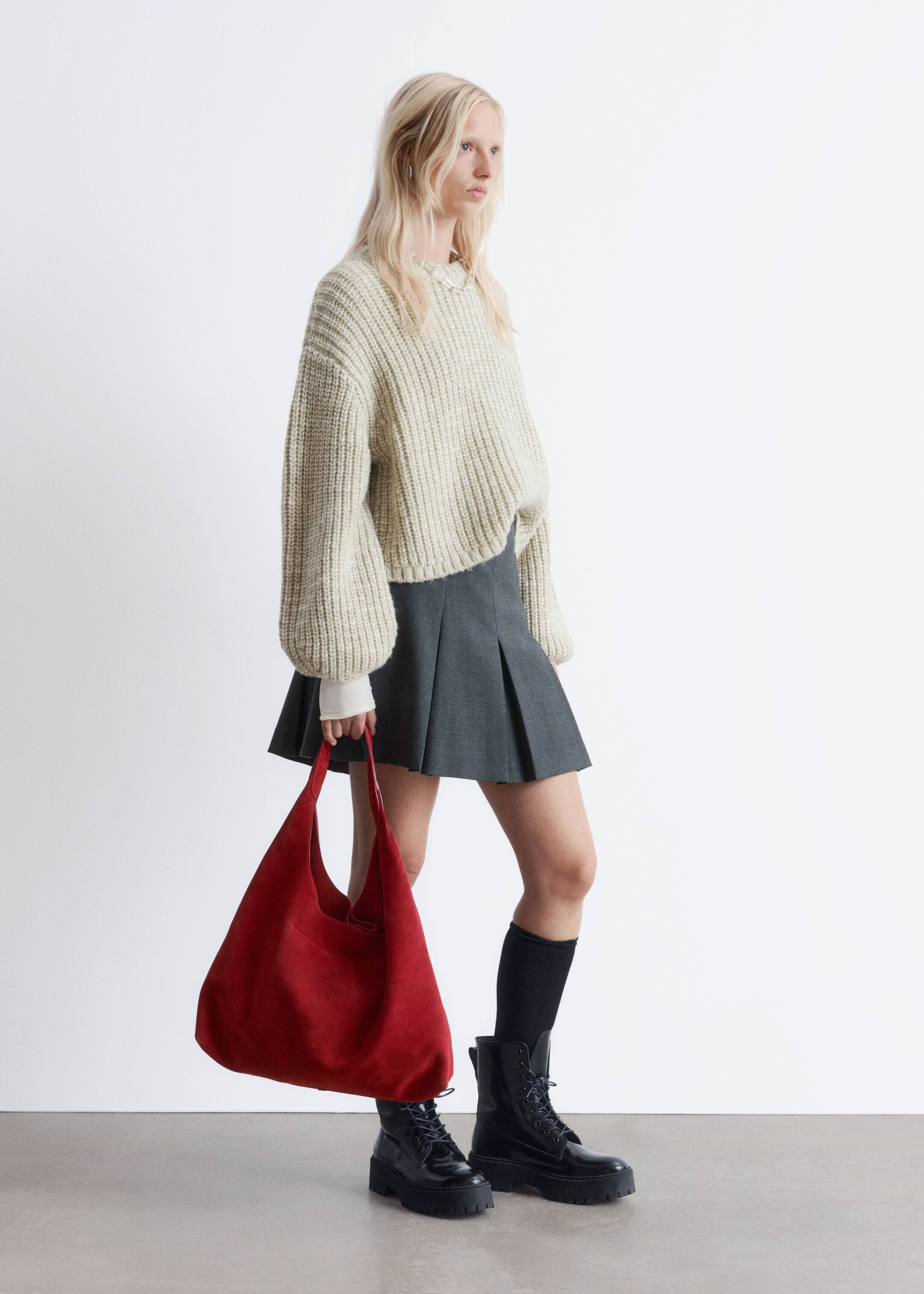 Grotere afbeelding bekijken: Gevlekte gebreide trui - Lichtgroen - DAMES | H&M NL 4