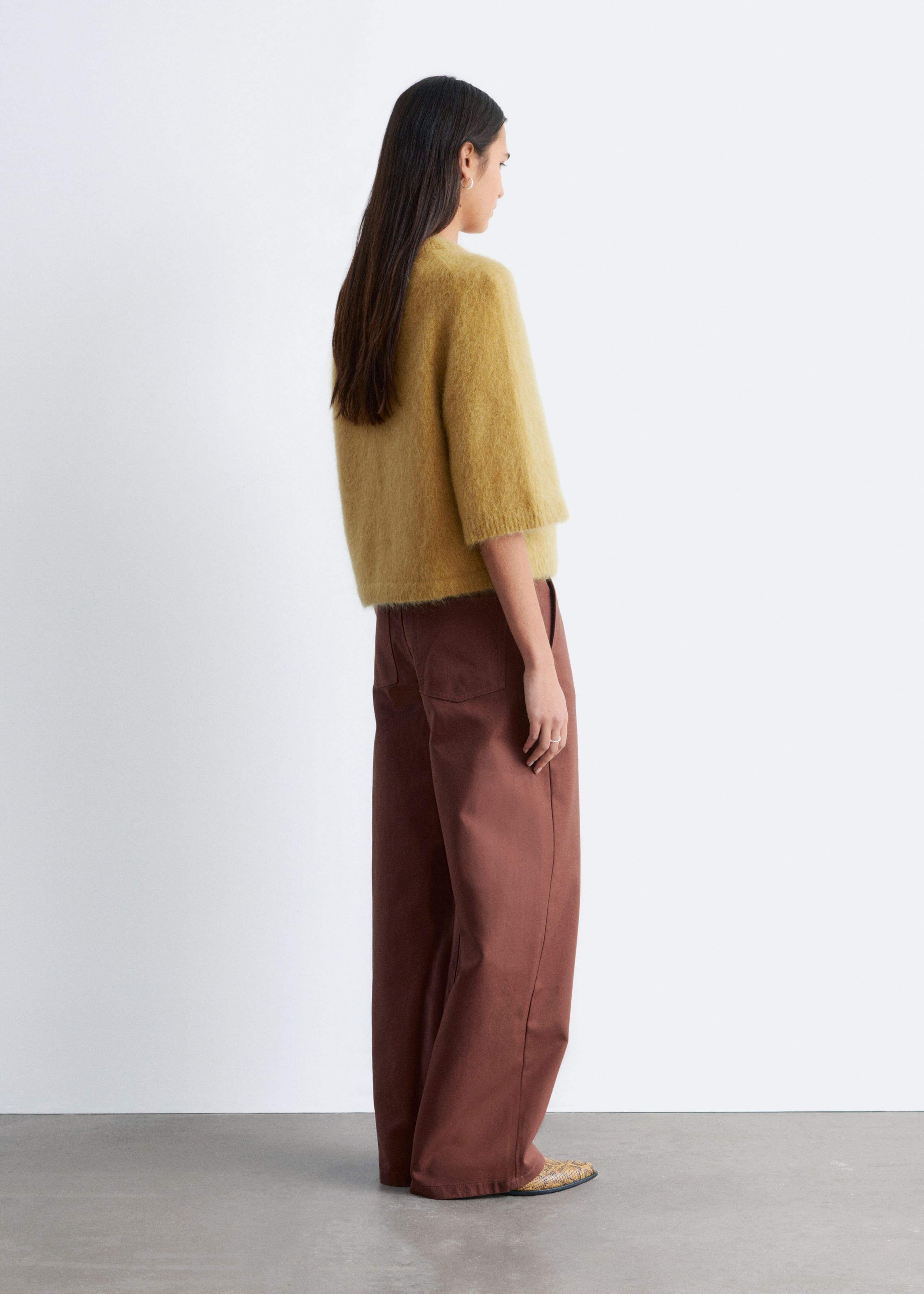 Image of Mohair-Blend Knitted T-shirt