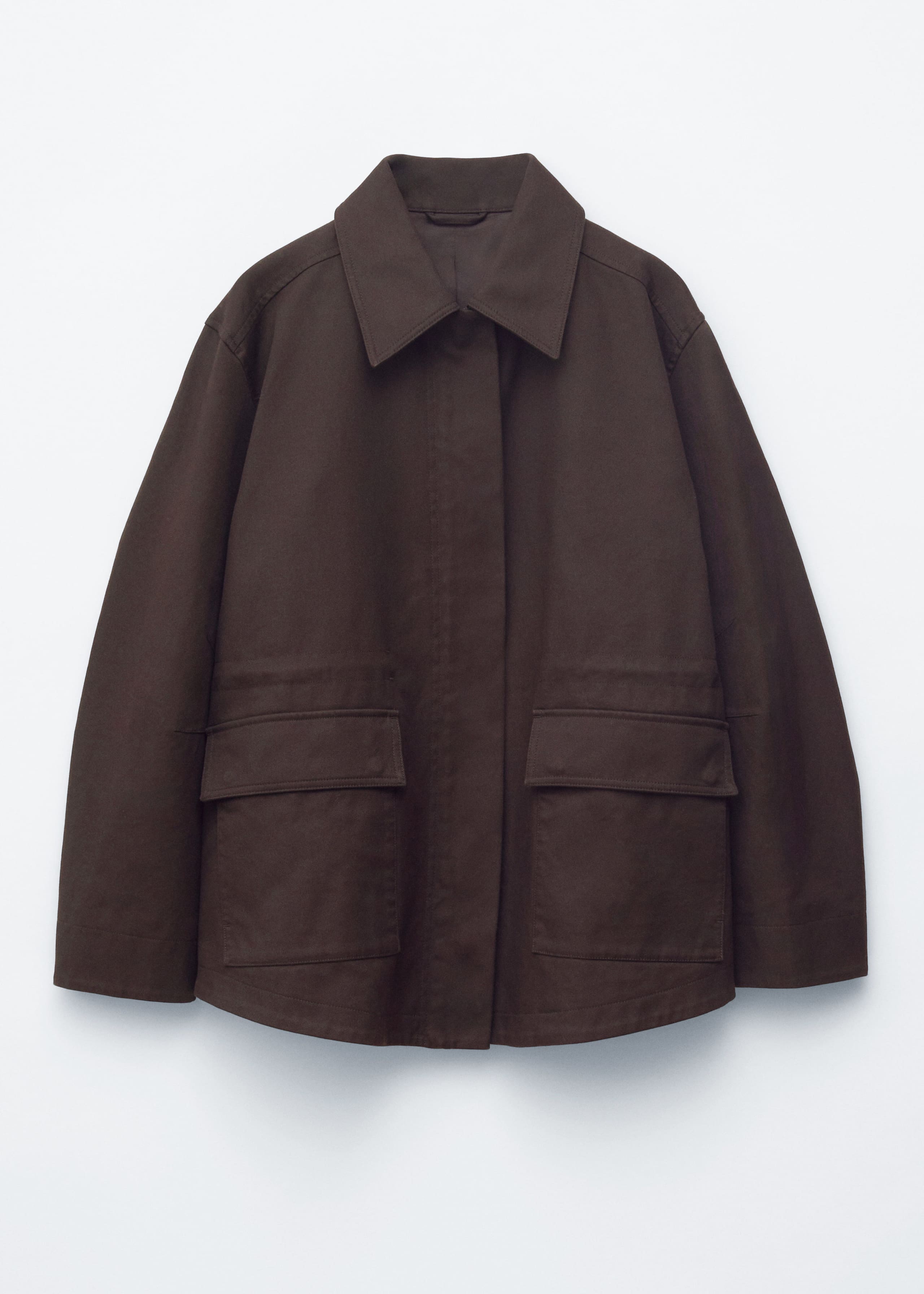 Image of Oversized Drawstring Utility Jacket
