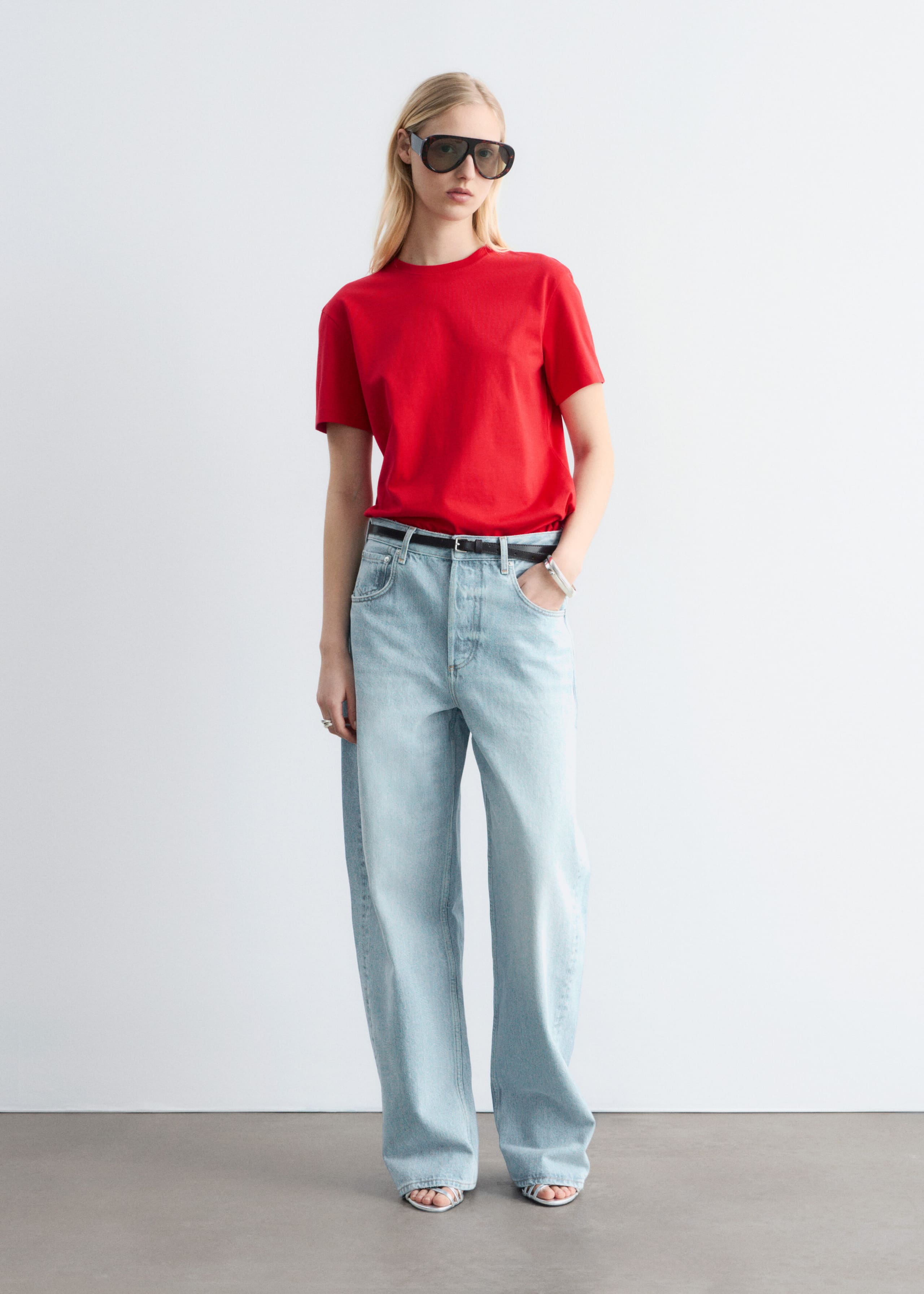 Image of Cotton Crew-Neck T-Shirt