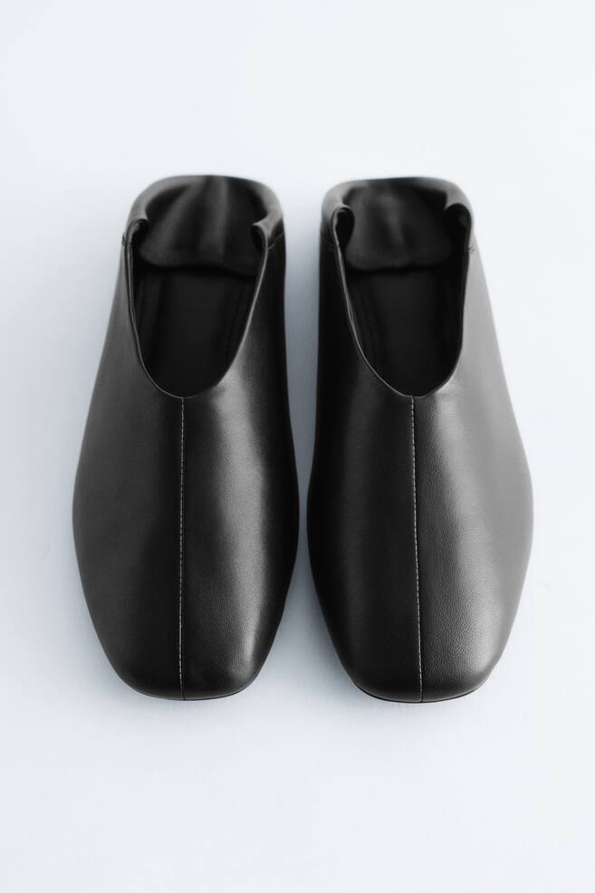 Ballerines en cuir-Noir - 5