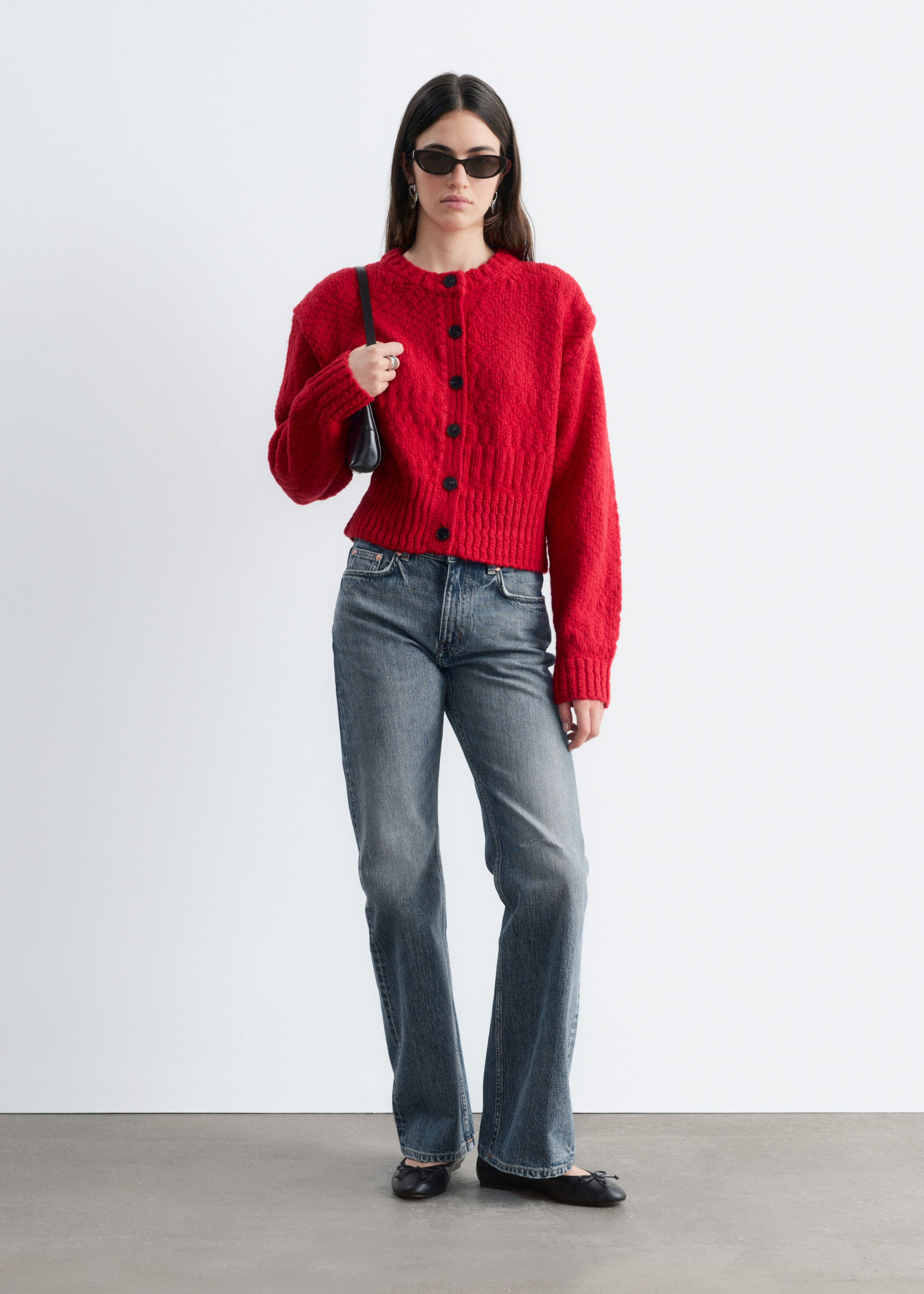 Bootcut-Jeans mit mittelhohem Bund - Verwaschenes Blau - Stillleben