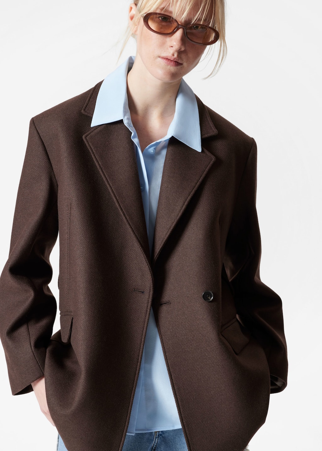 Image of Blazer ceinturé en laine