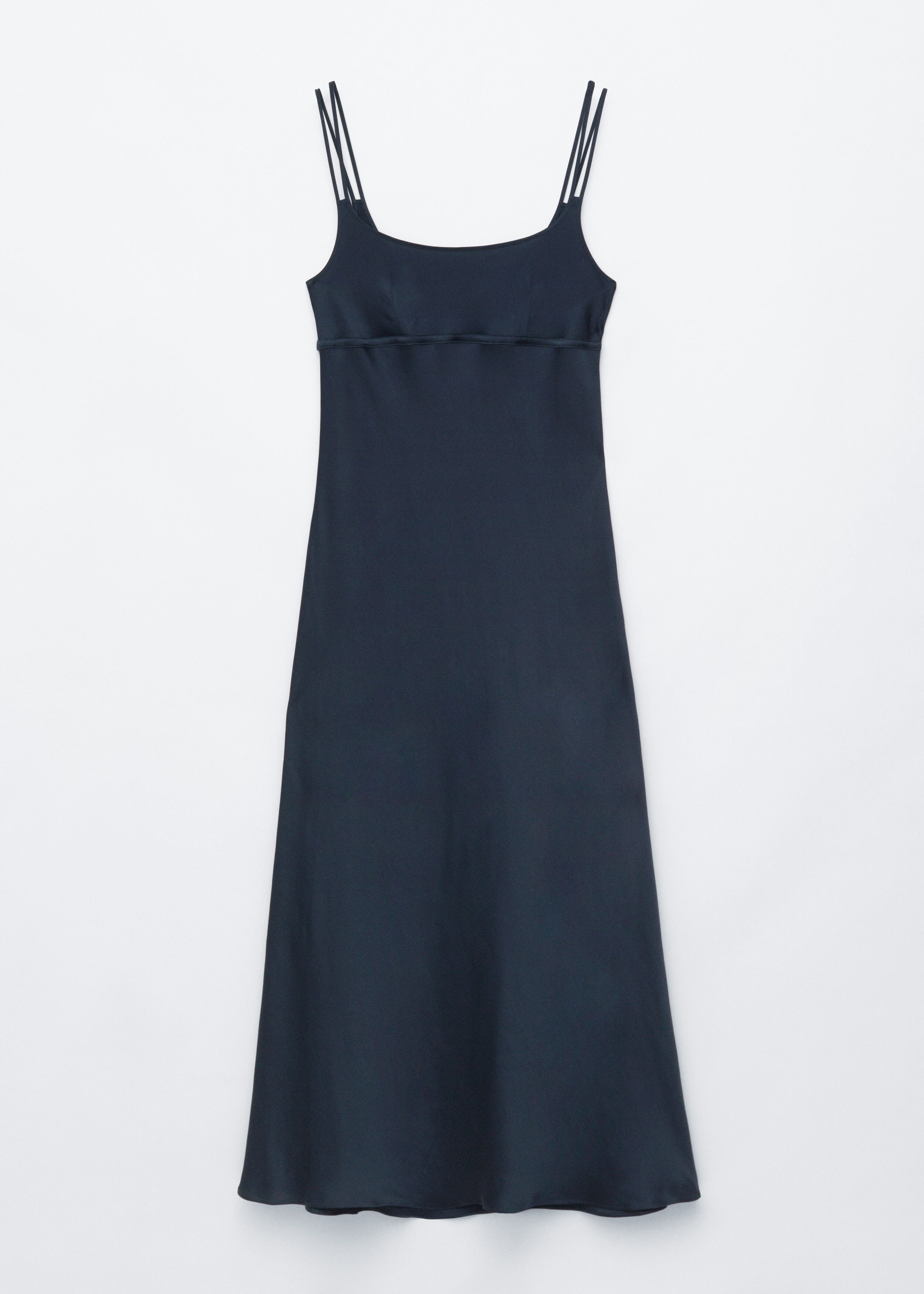Double-Strap Midi Slip Dress