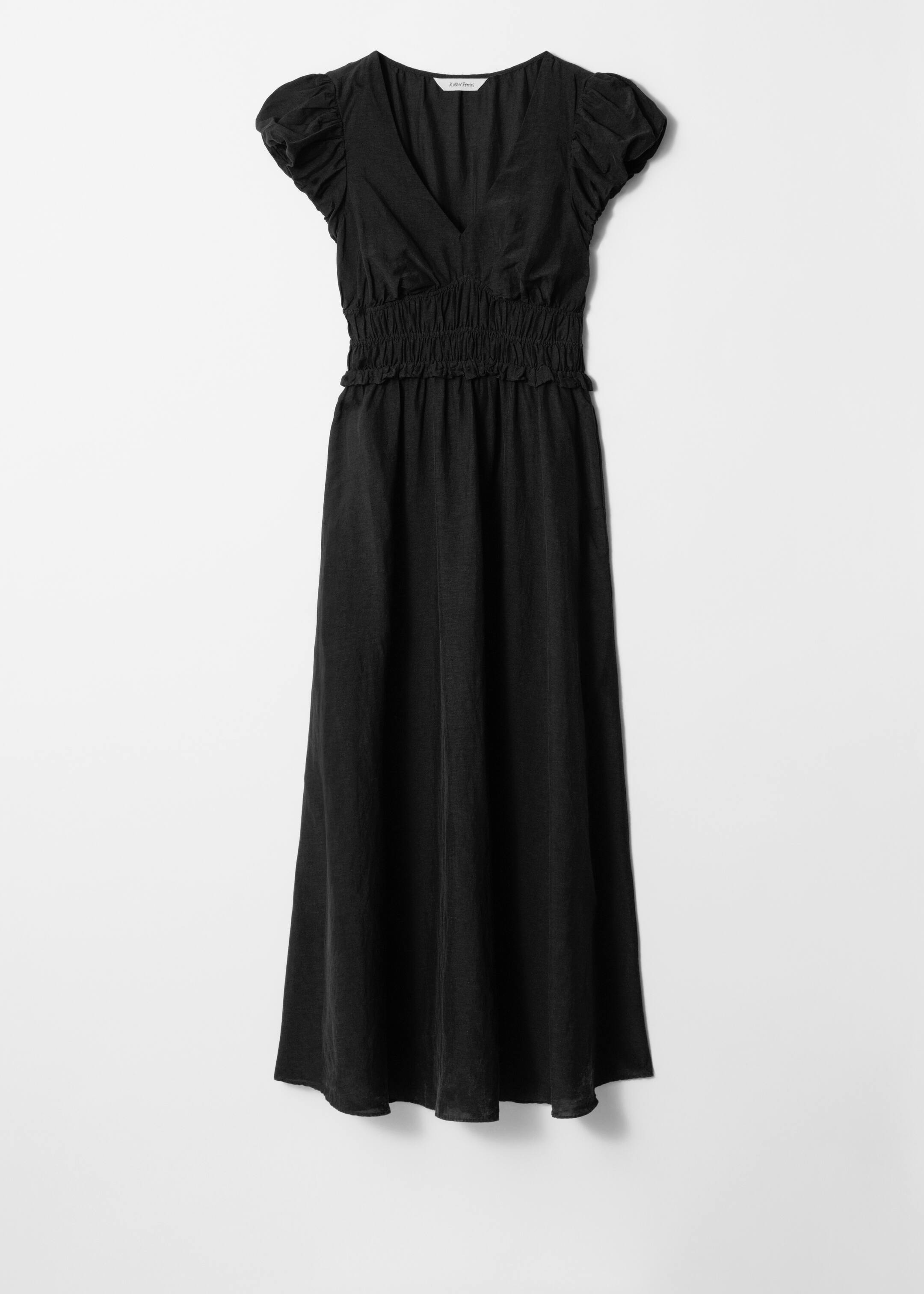 Vezi imaginea mai mare: Rochie midi cu mâneci bufante - Negru - FEMEI | H&M RO 5