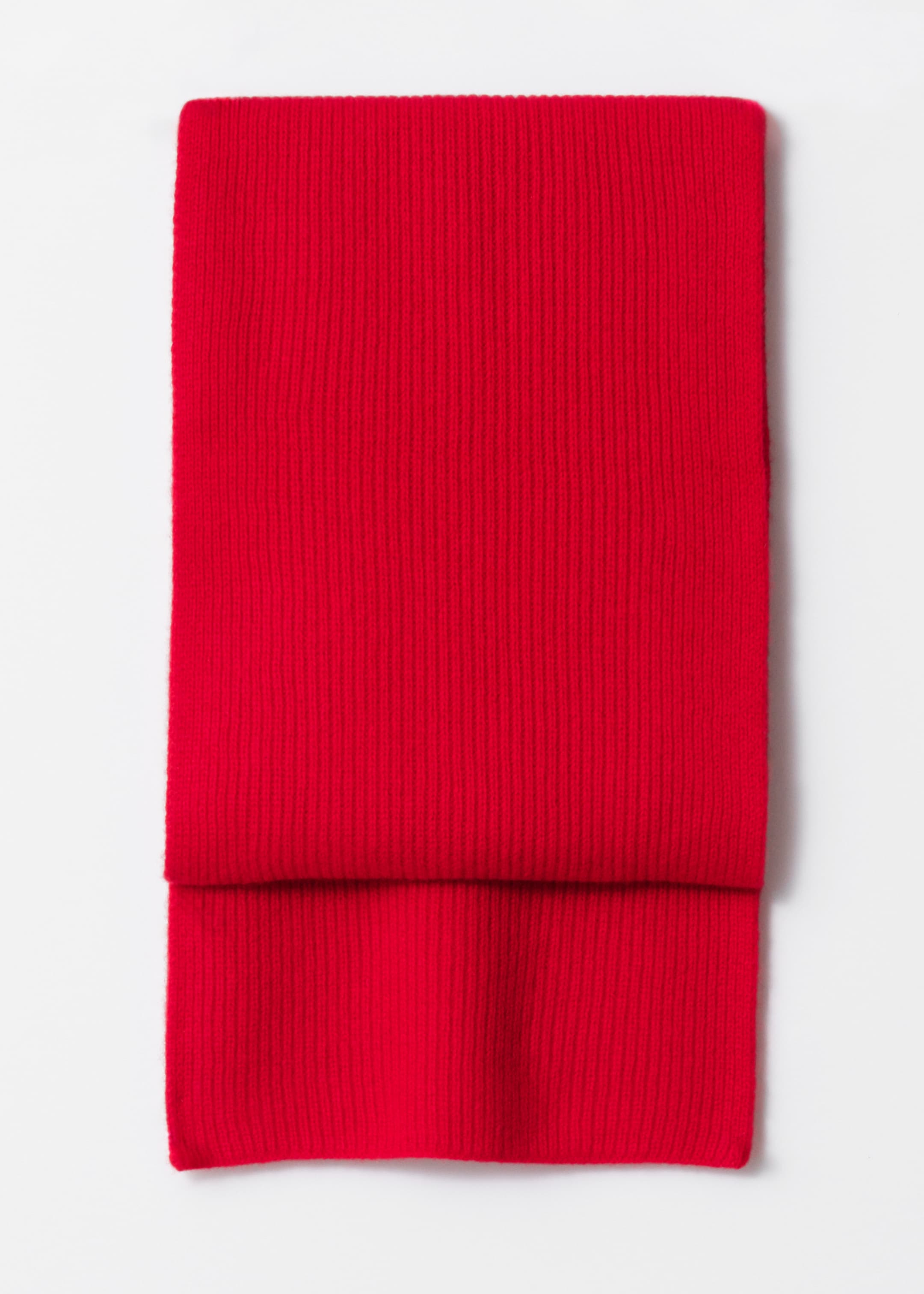 View larger image: Cashmere Knit Scarf - Ruby red - Ladies | H&M GB 1