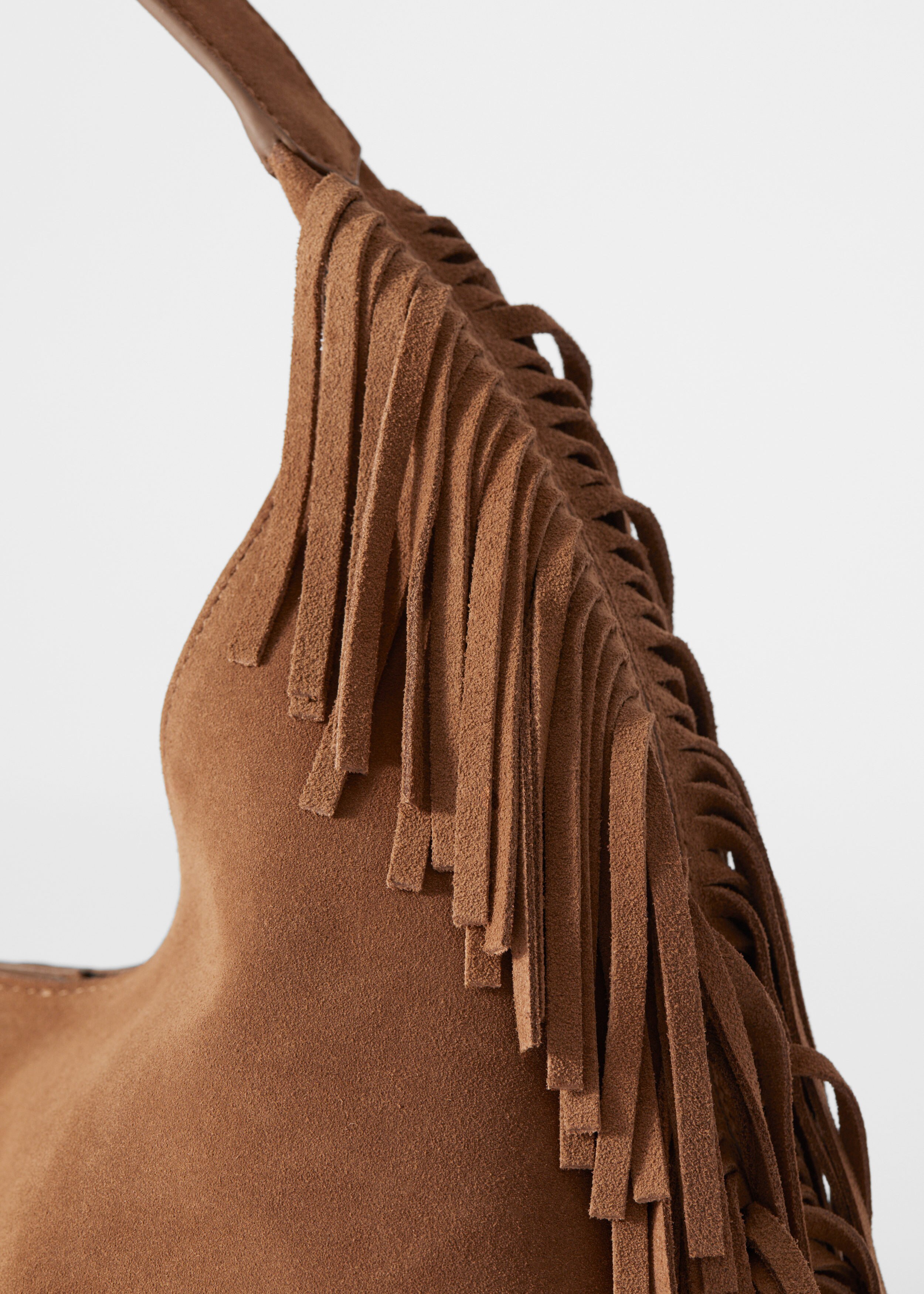 Fringed Suede Tote Bag - Brown - Bags - & Other Stories DE