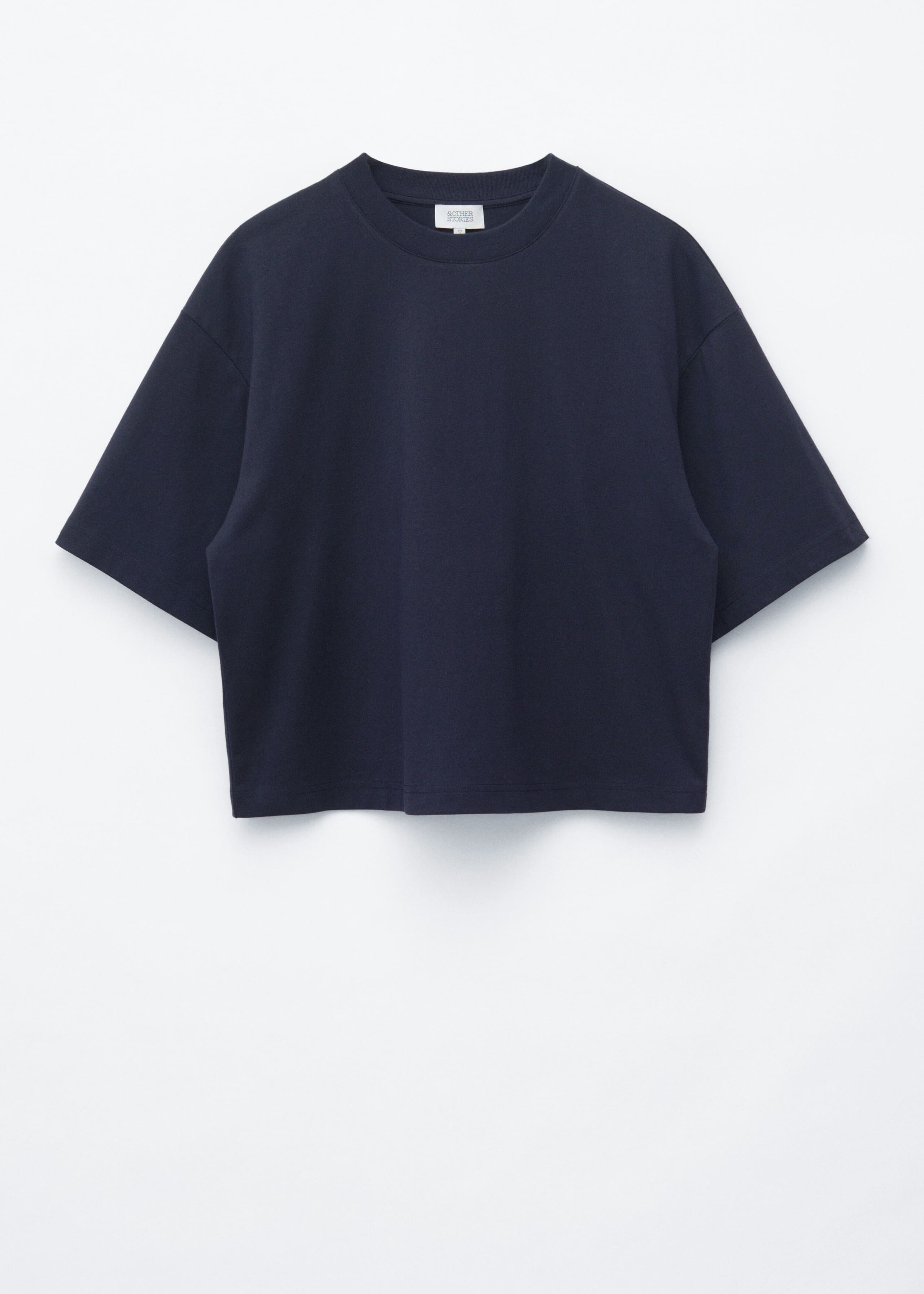 Recht katoenen T-shirt - Donkerblauw - Stilleven