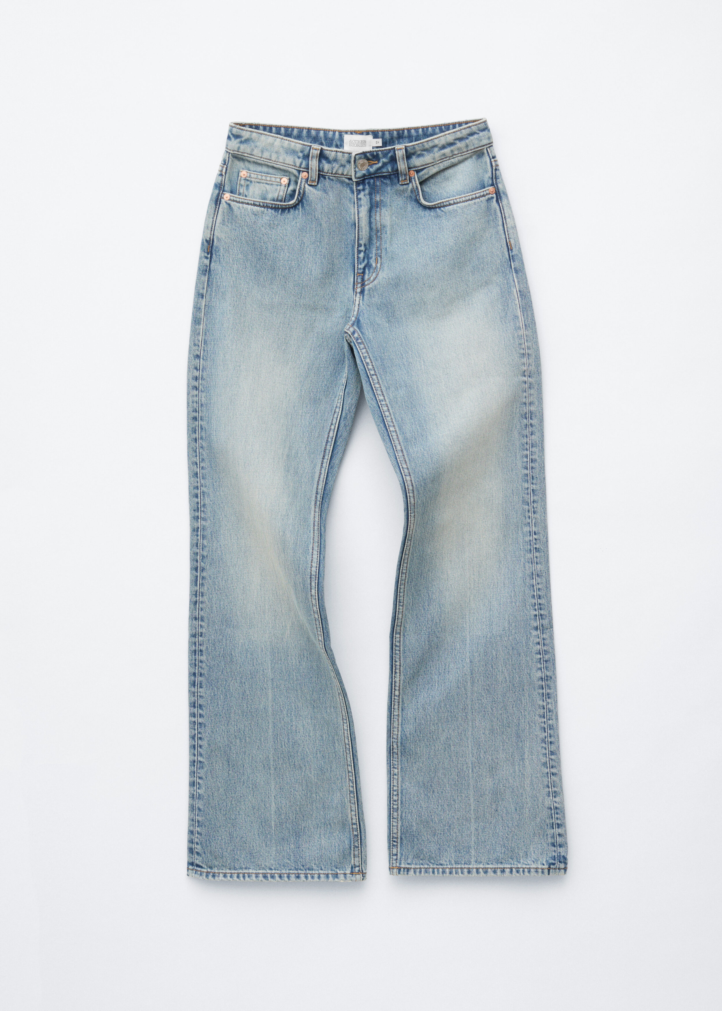 Mid-Waist Bootcut Jeans