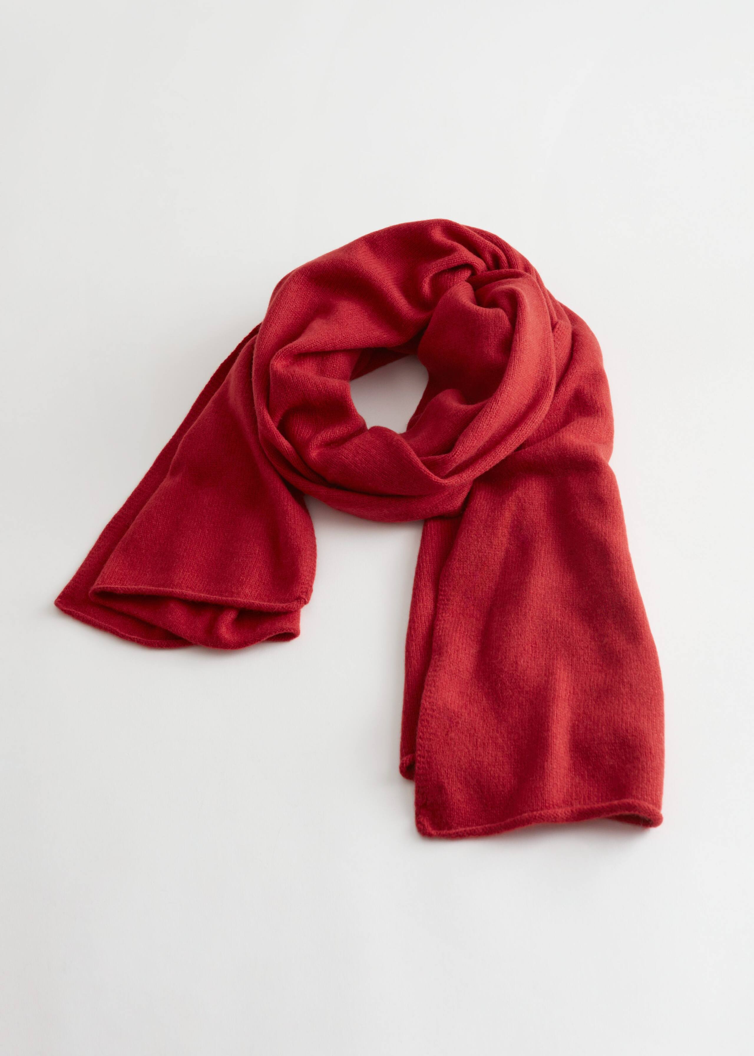 CashmereBlanketScarf - Red - Natura morta