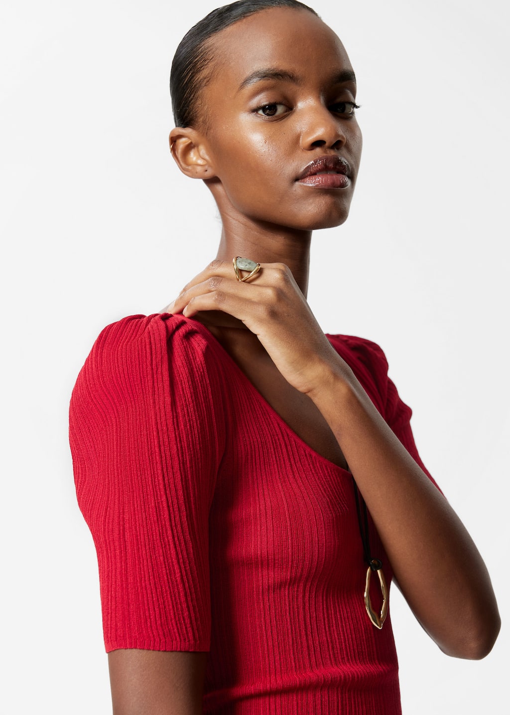 Image of Rib-Knit Top
