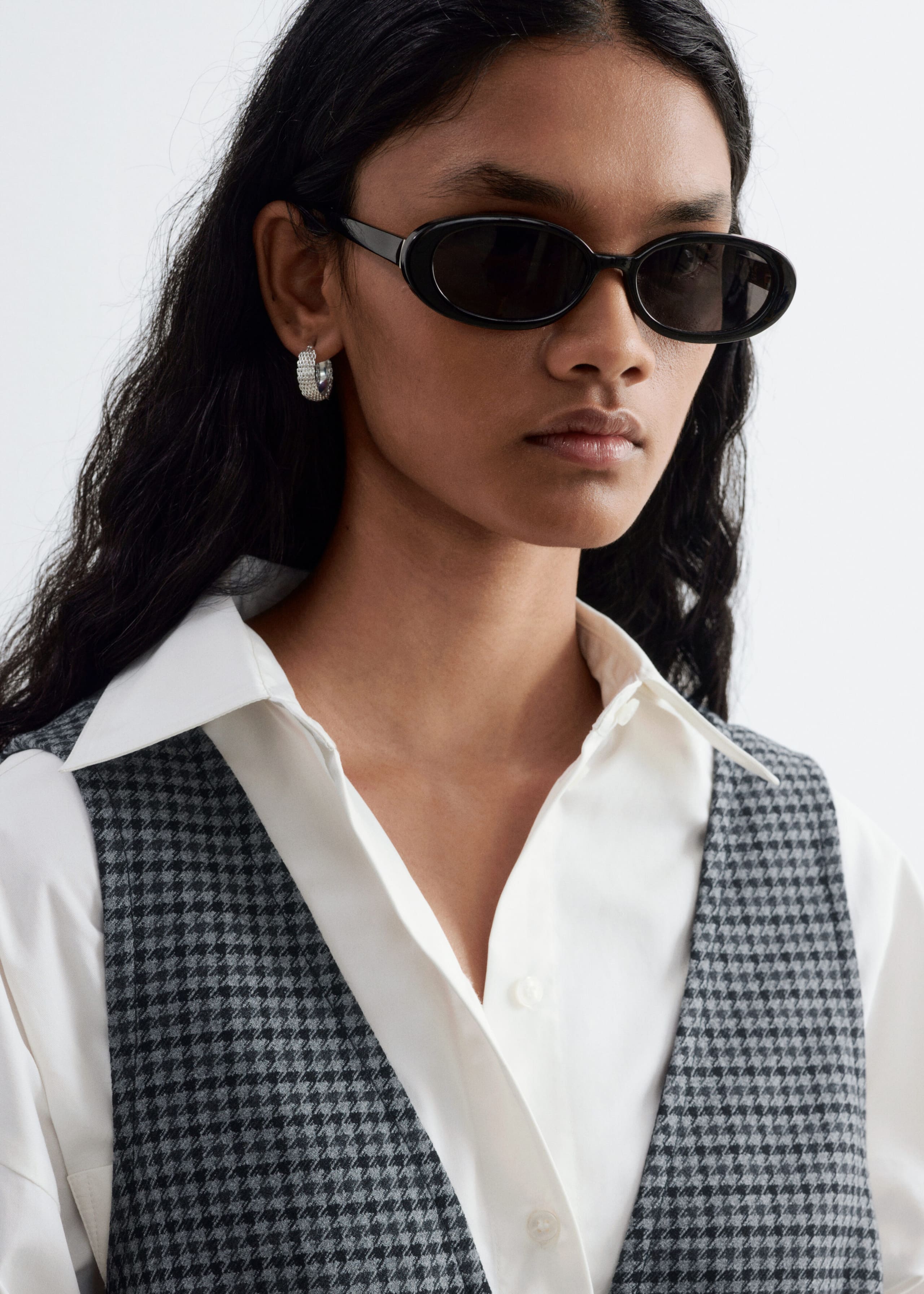 Houndstooth Dress - Grey/Checked - Still Life