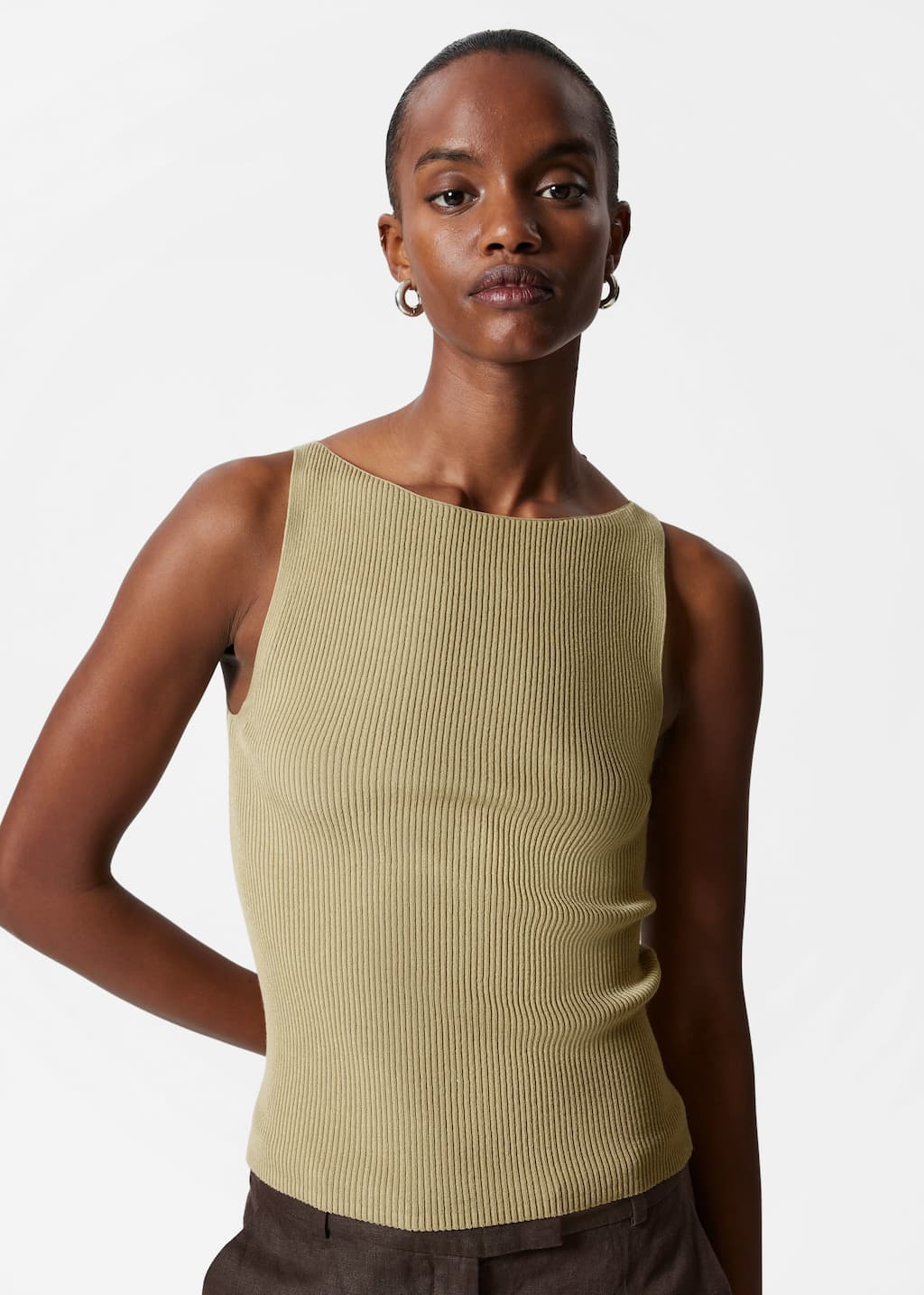 Image of Rib-Knit Tank Top