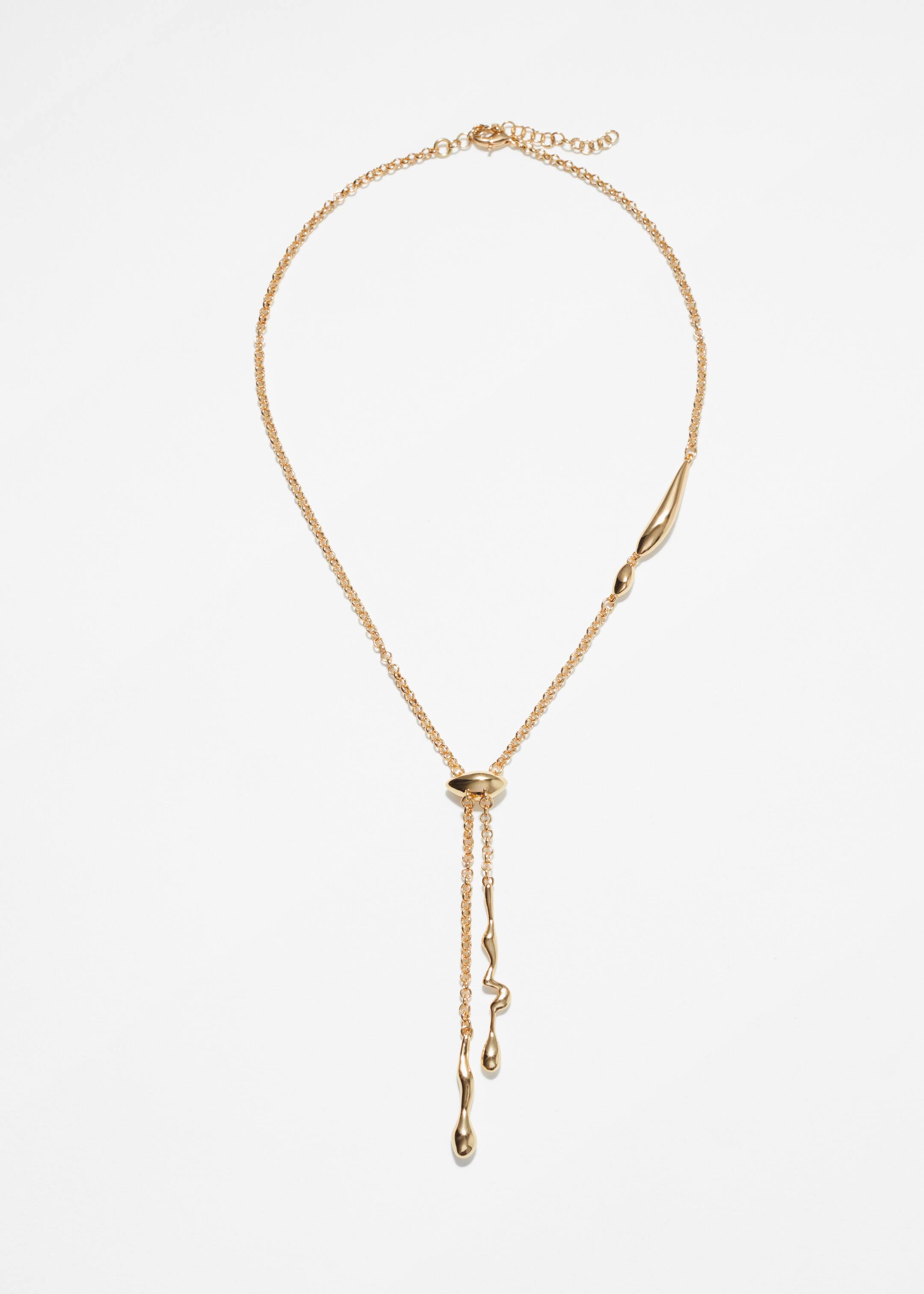 Ver imagem maior: Colar Lariat com contas em forma de gota - Dourado - SENHORA | H&M PT 1