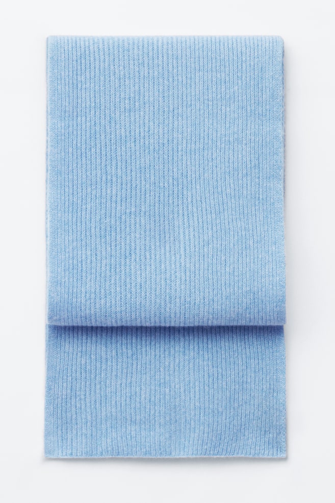 Écharpe tricotée en cachemire - Bleu/Gris/Écru/Rouge/Taupe/Bleu/Bleu marine/Noir/Marron foncé/Vert - 1