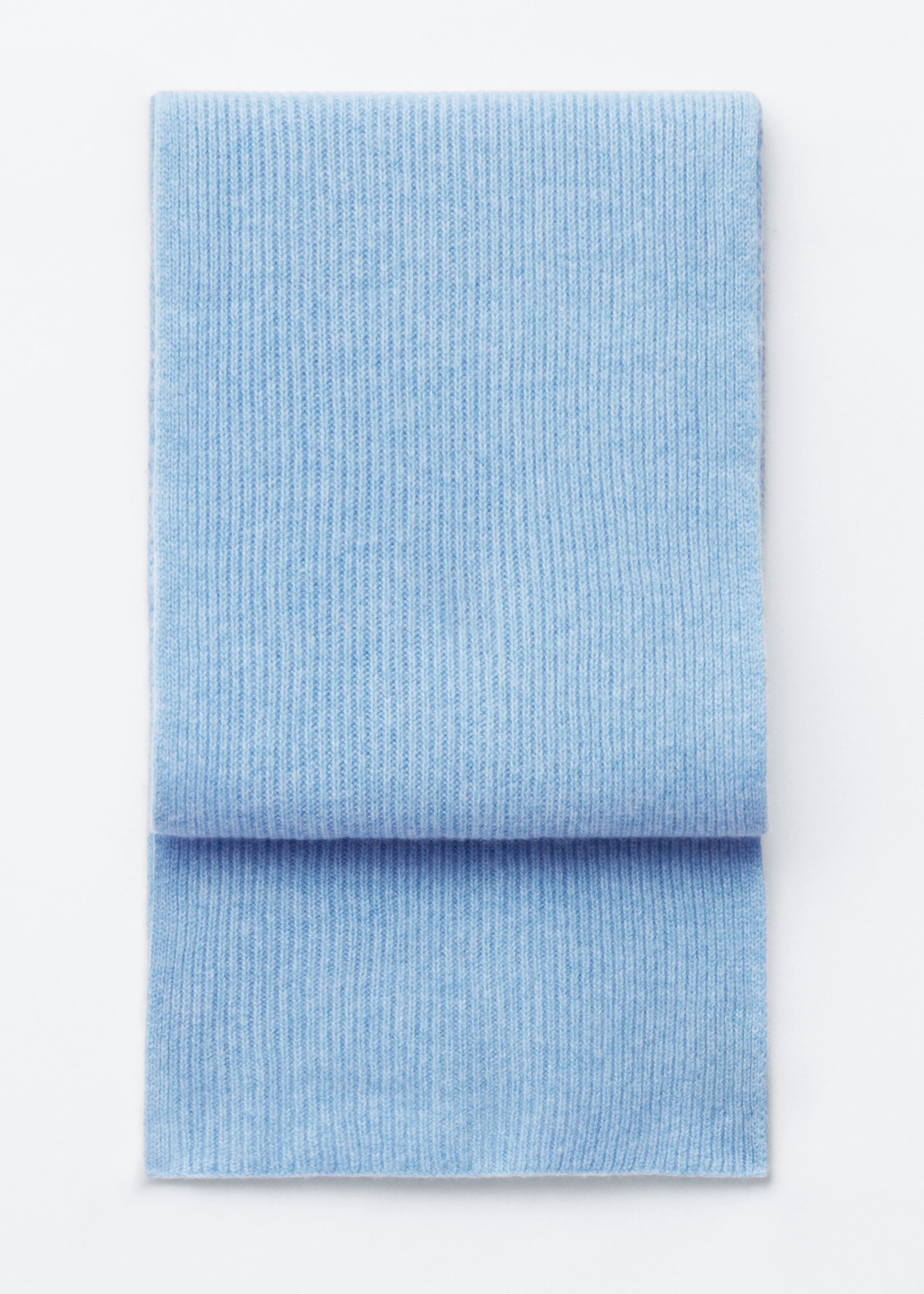 Cashmere Knit Scarf - Blue - Still Life