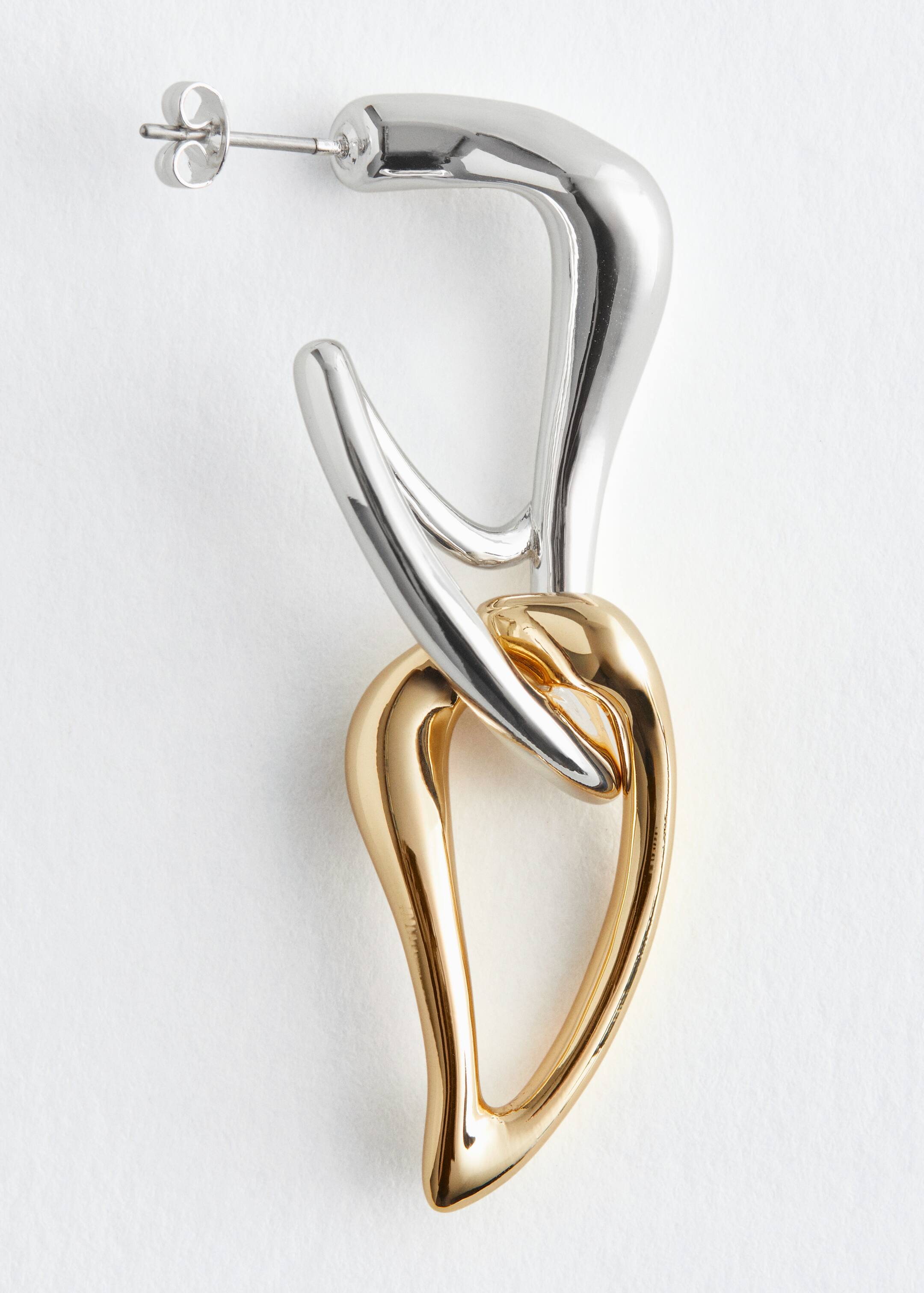 Zobraziť väčší obrázok: Asymetrické sochárske náušnice - Gold/Silver - ŽENY | H&M SK 4