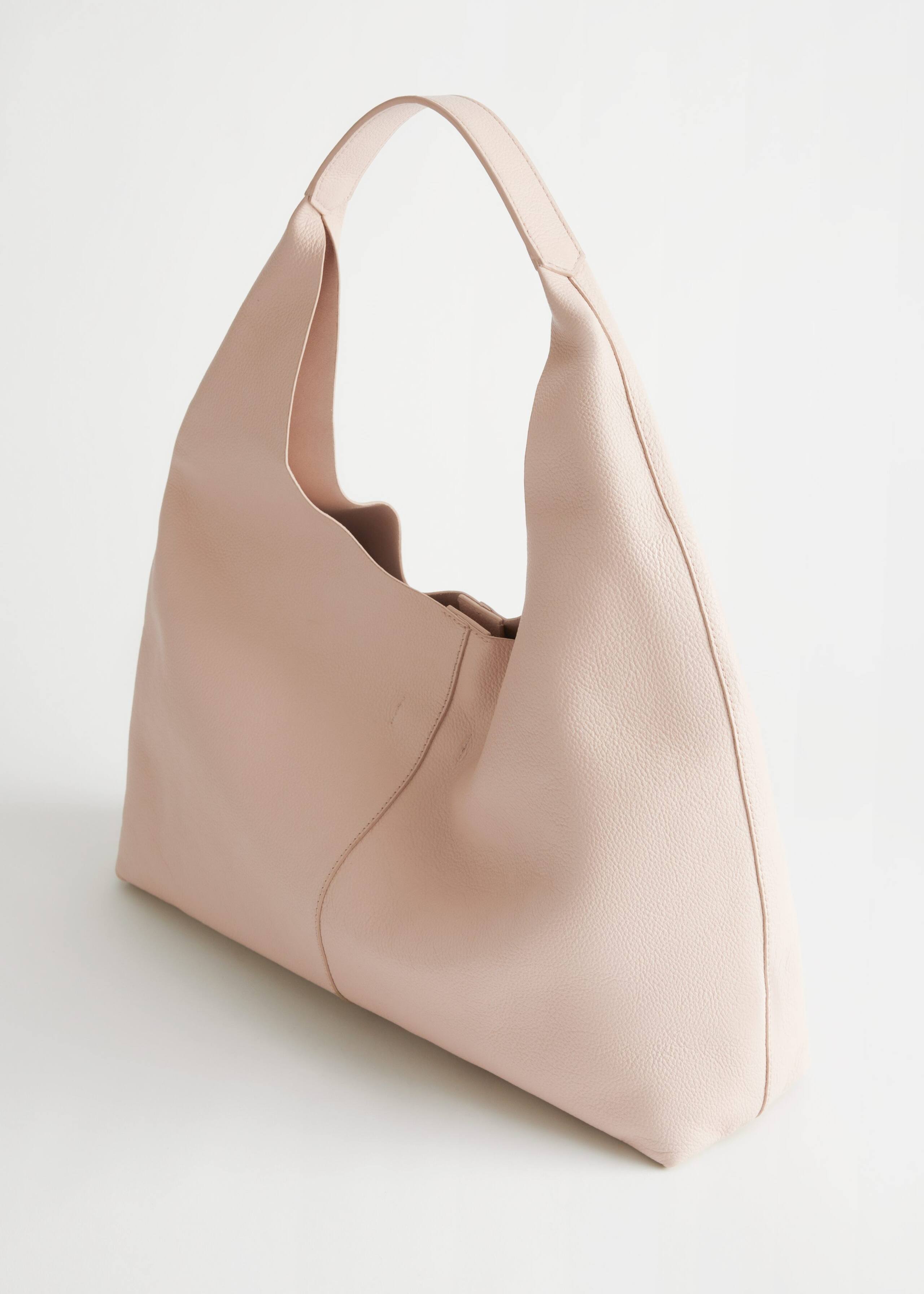 Grainy Leather Tote Bag - Grass green - Still Life