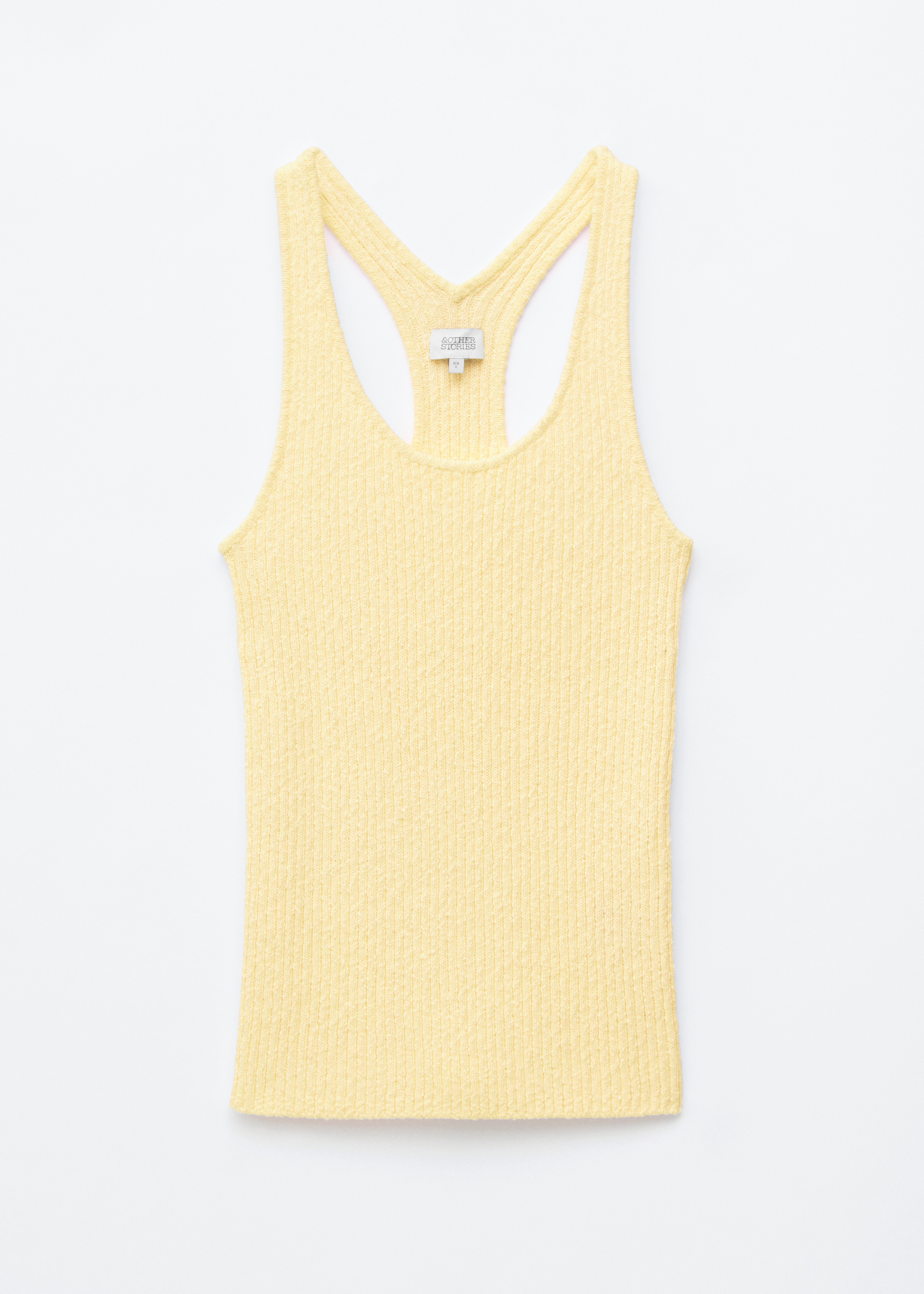 Top di cotone in stile vogatore - Giallo chiaro/Rosso brillante/Rosa