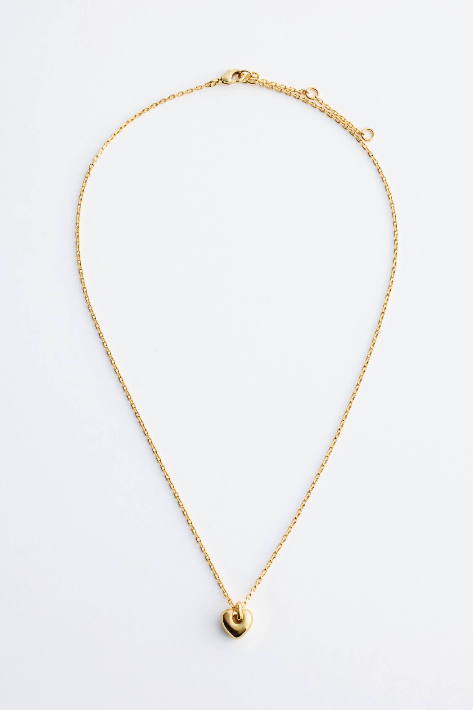 Collana con ciondolo a cuore - Oro/Argento - 2