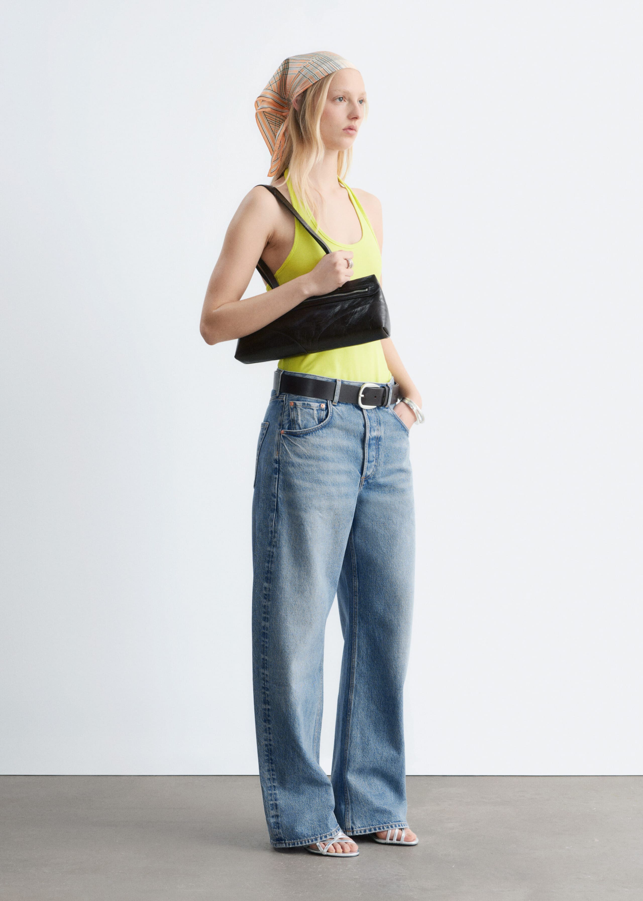 Image of Halter-Neck Jersey Bodysuit