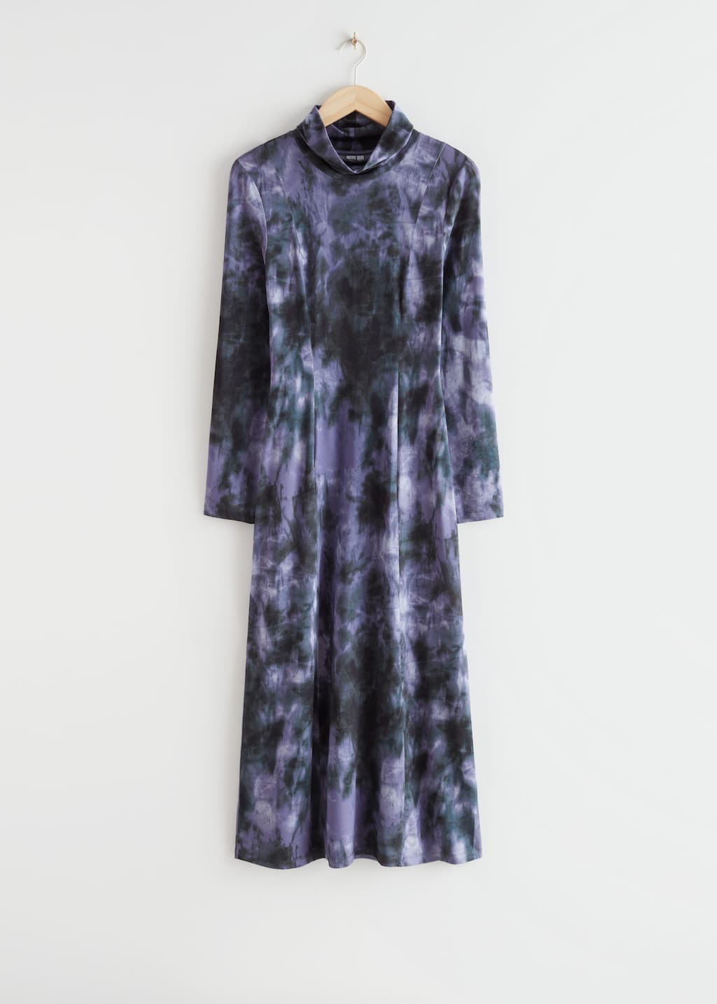 TieDye Midi Dress - Purple Print - Bodegón