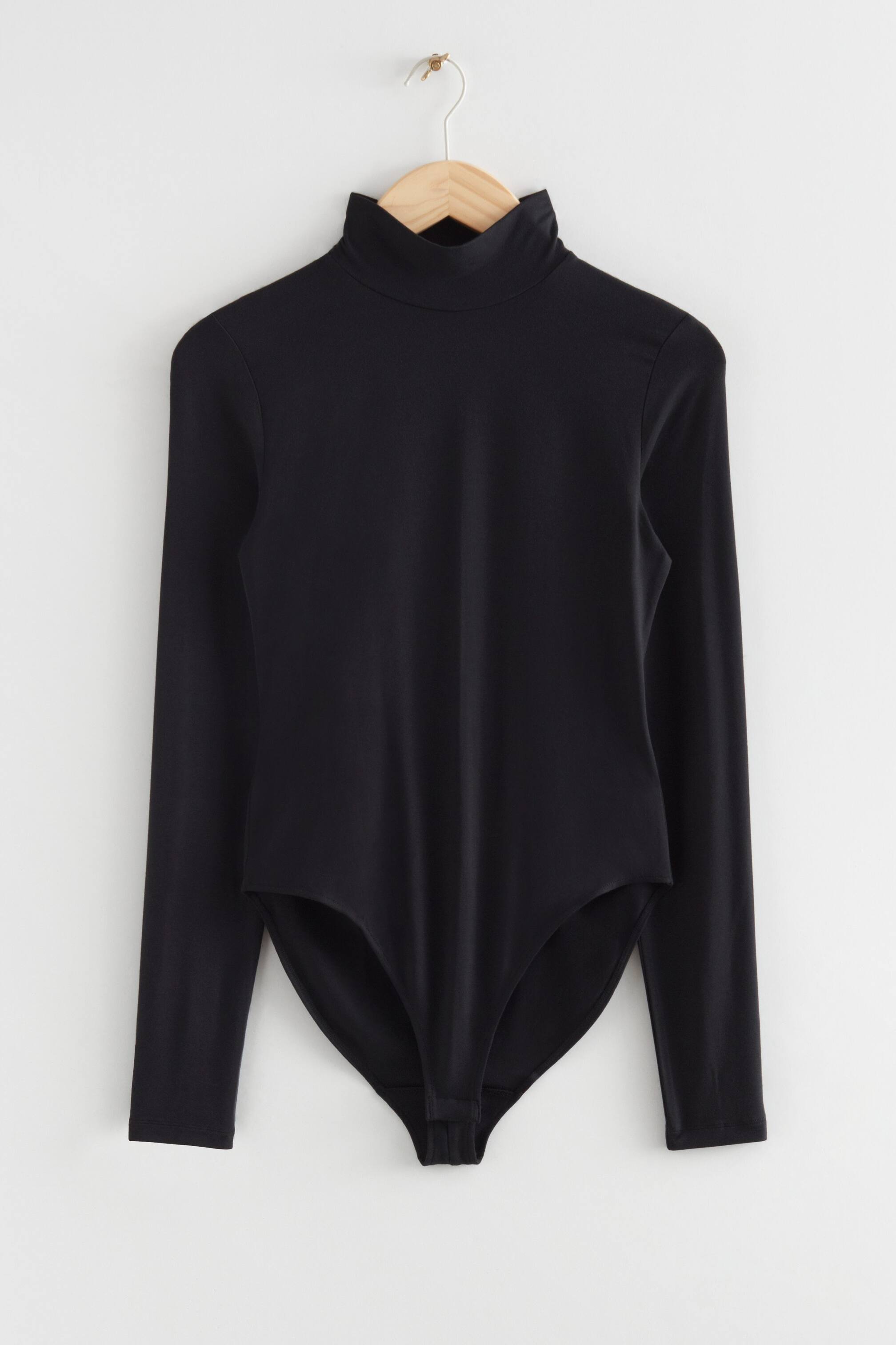 View larger image: Mock Neck Bodysuit - Black - Ladies | H&M GB 1