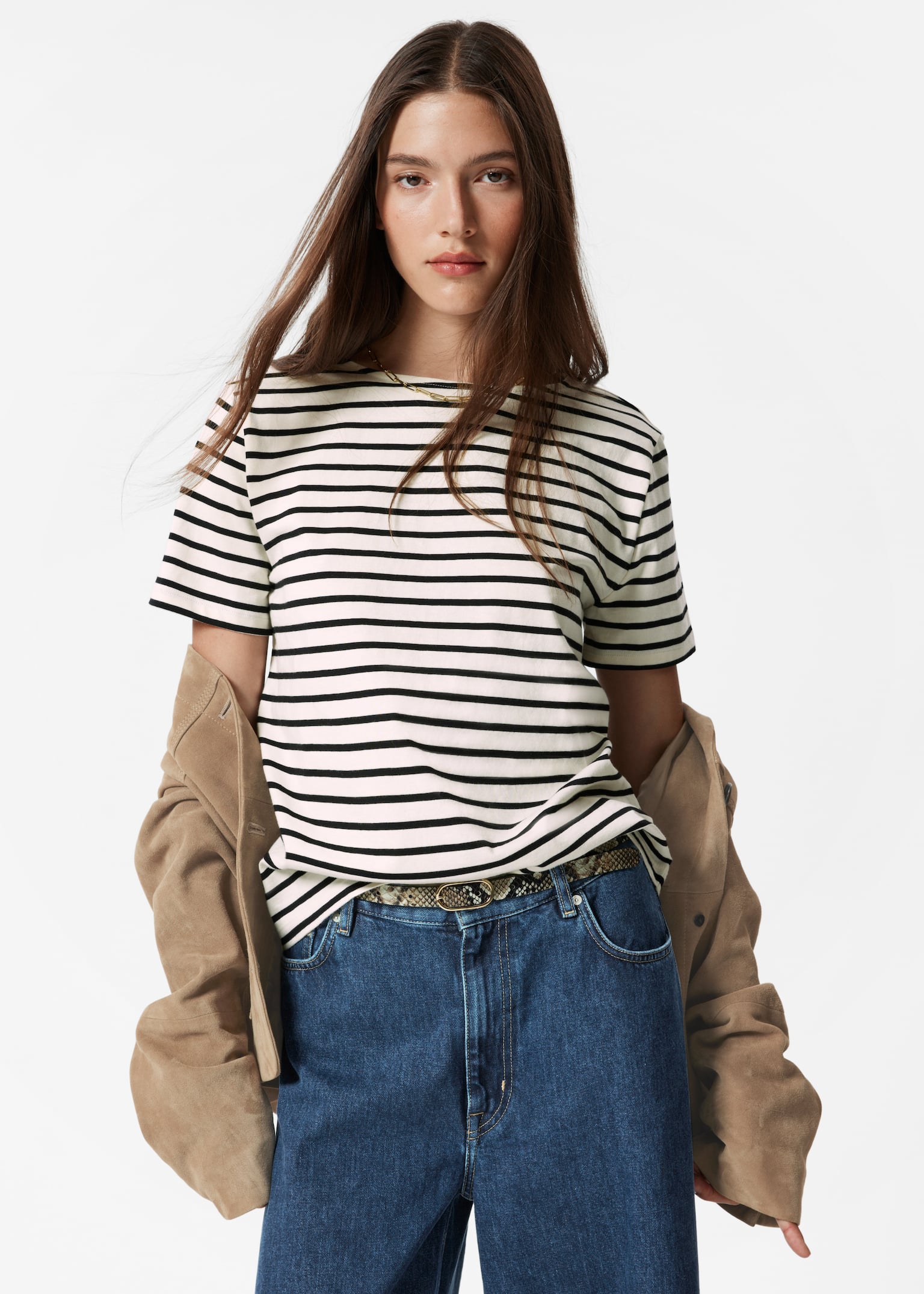 Striped T-Shirt - Rayas blancas/negras/Rayas azul marino/blanco/Rayas rojas