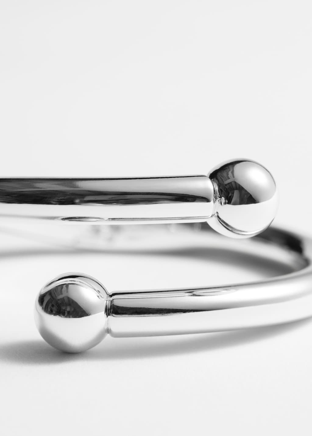 Bracciale rigido elegante - Argento - Natura morta