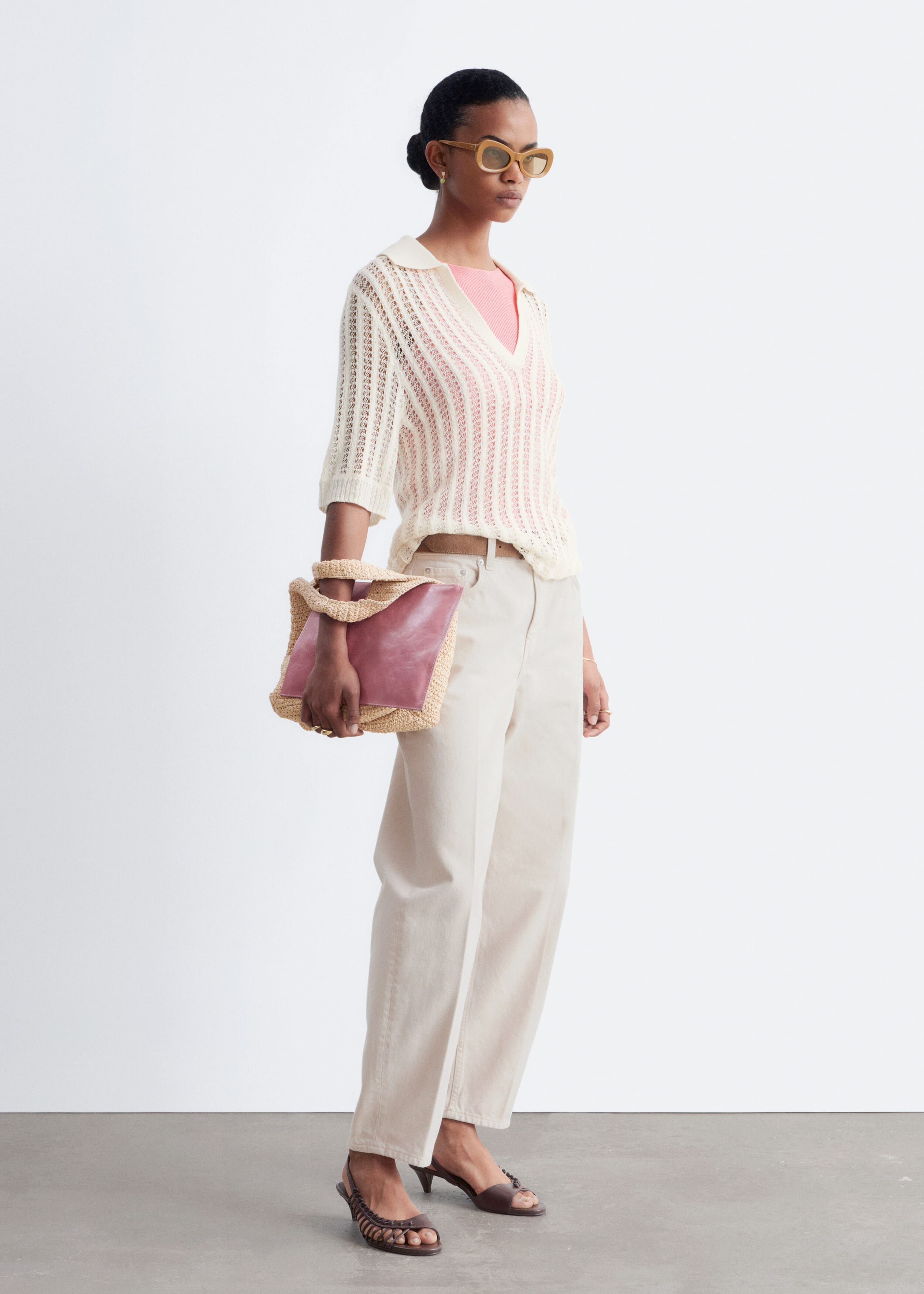 Image of Vaqueros con corte ajustado al tobillo