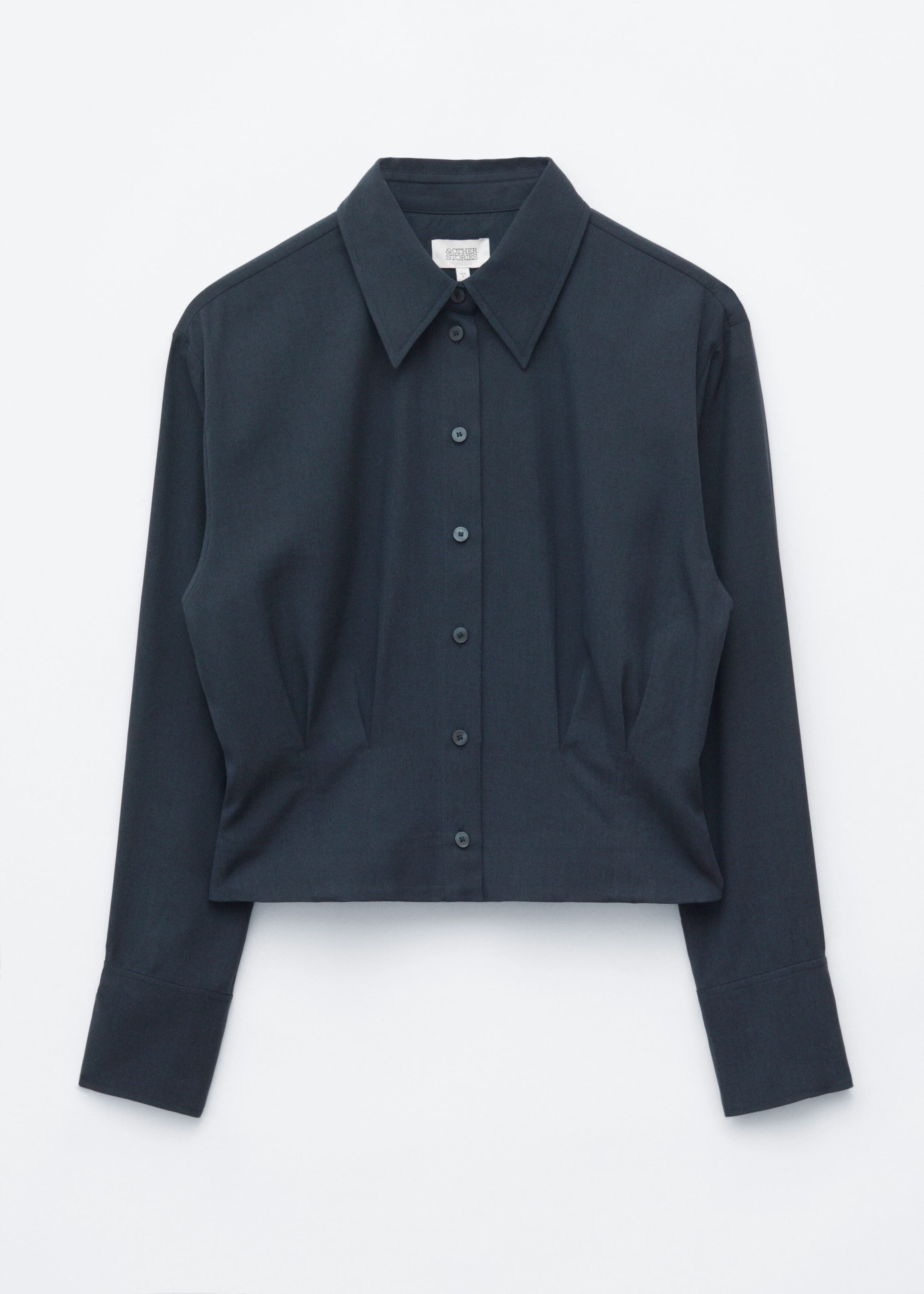 Chemise plissée à la taille - Bleu foncé - Still Life