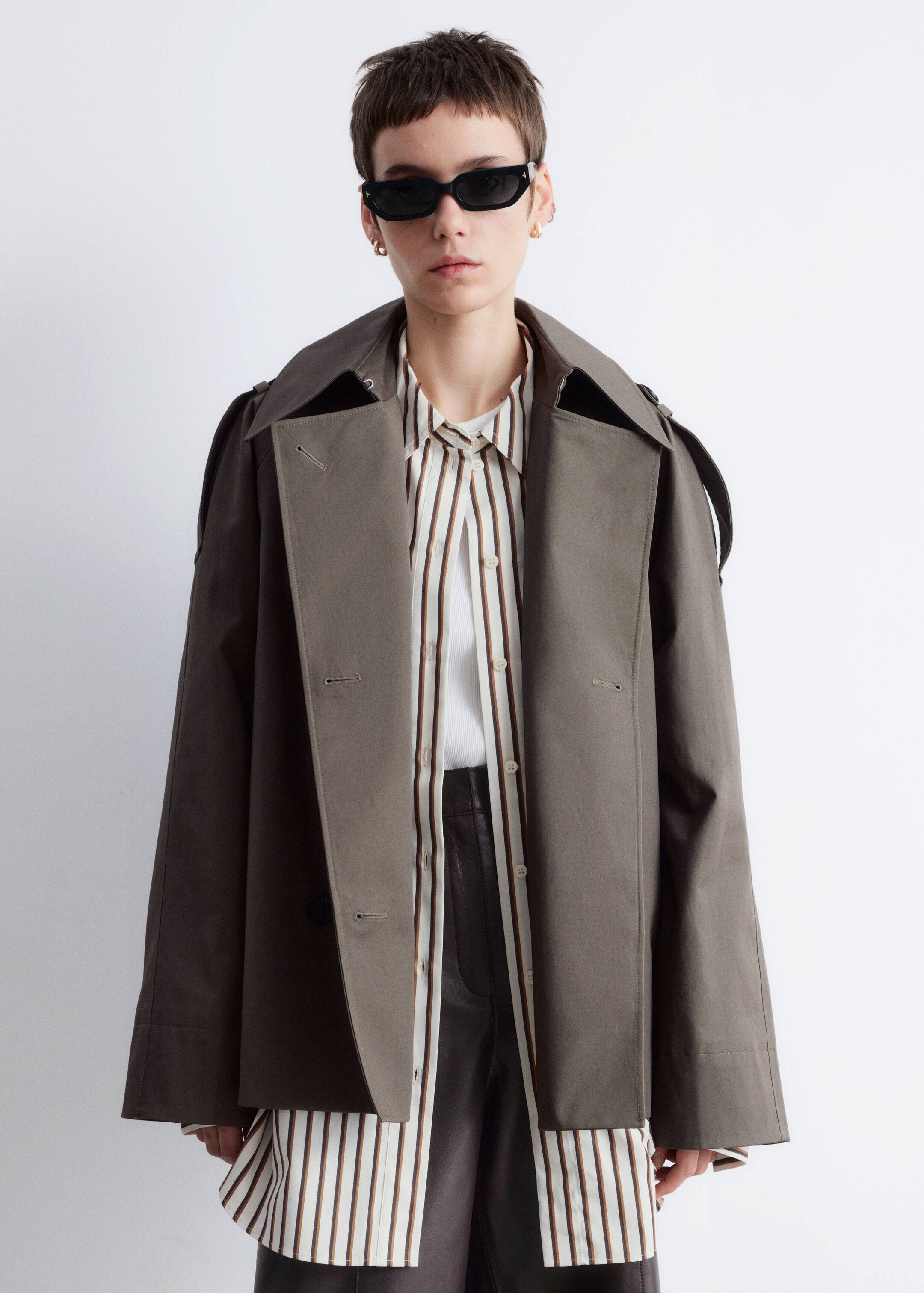 Agrandir l'image: Trench-coat à double boutonnage - Vert kaki - FEMME | H&M CH 2