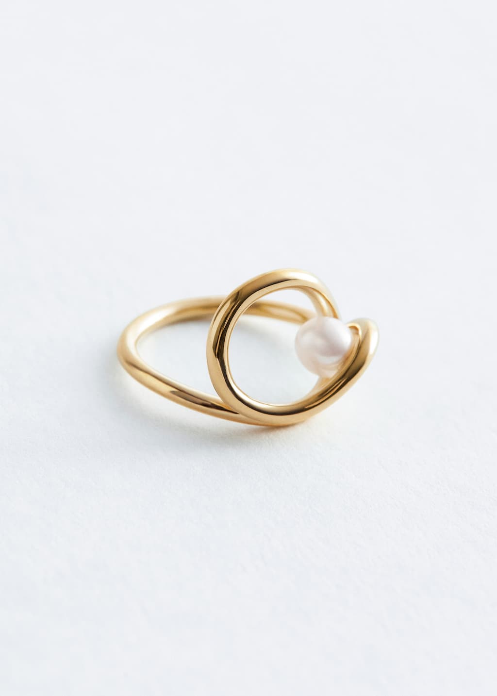 Swirl Pearl Ring