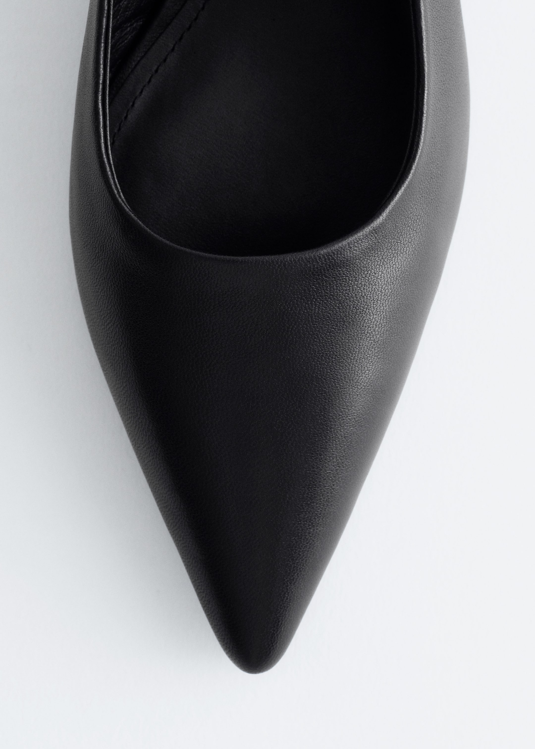 Ver imagen más grande: Zapatos de tacón de cuña de piel con tira trasera - Negro - MUJER | H&M ES 5
