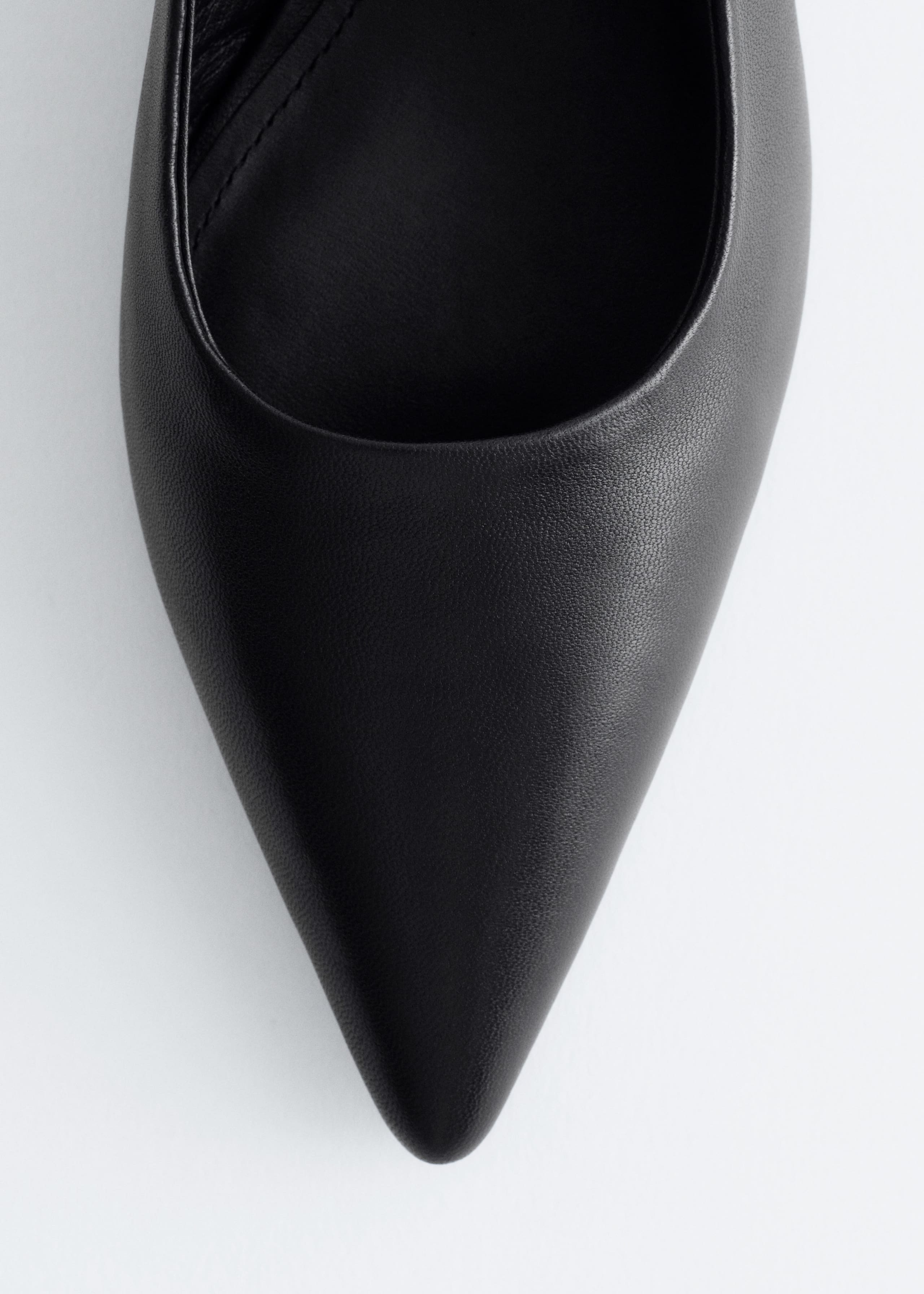 Image of Leather Wedge Slingback Pumps