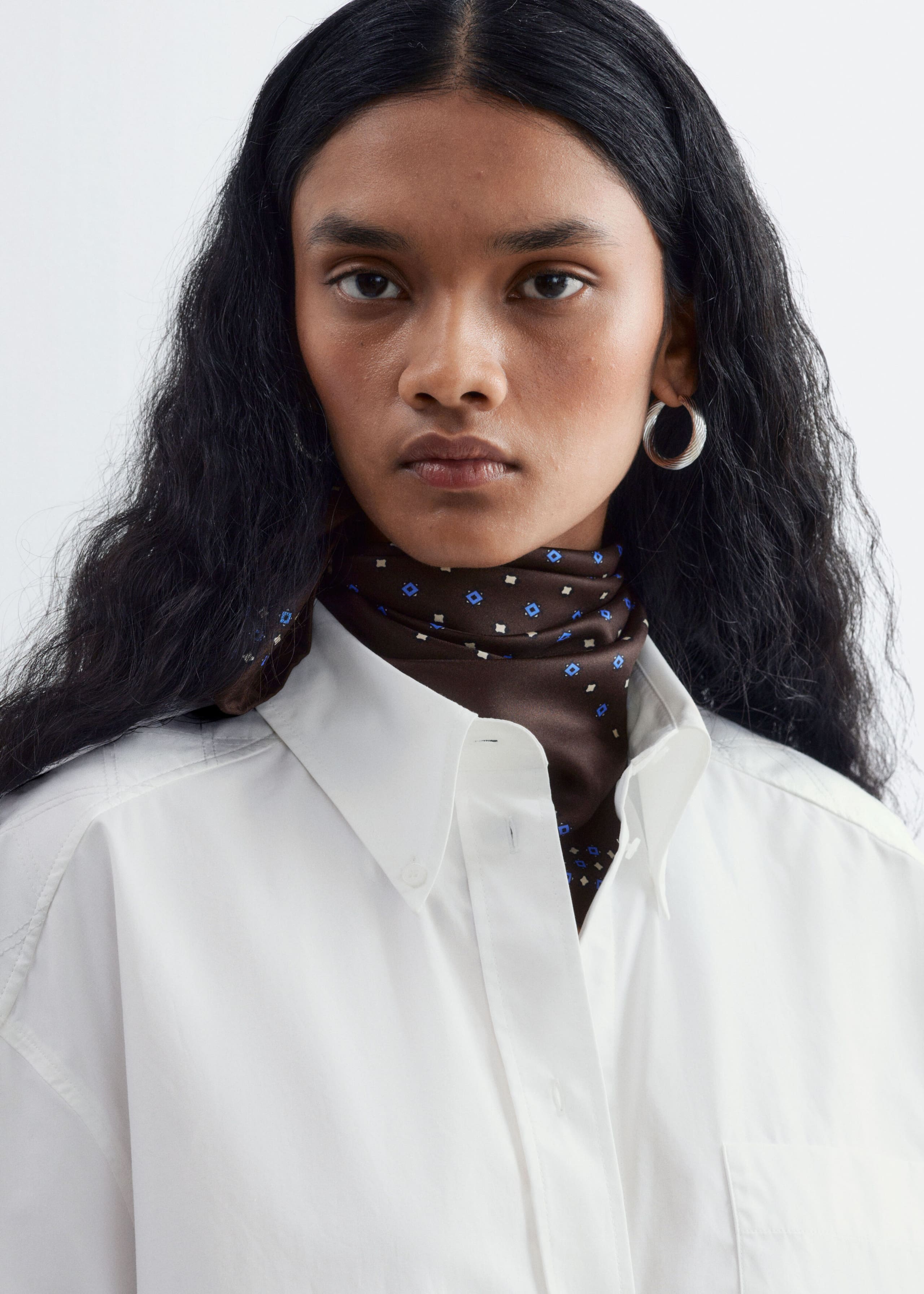 Hemd aus Baumwolle mit Steppung - Weiß - Lookbook