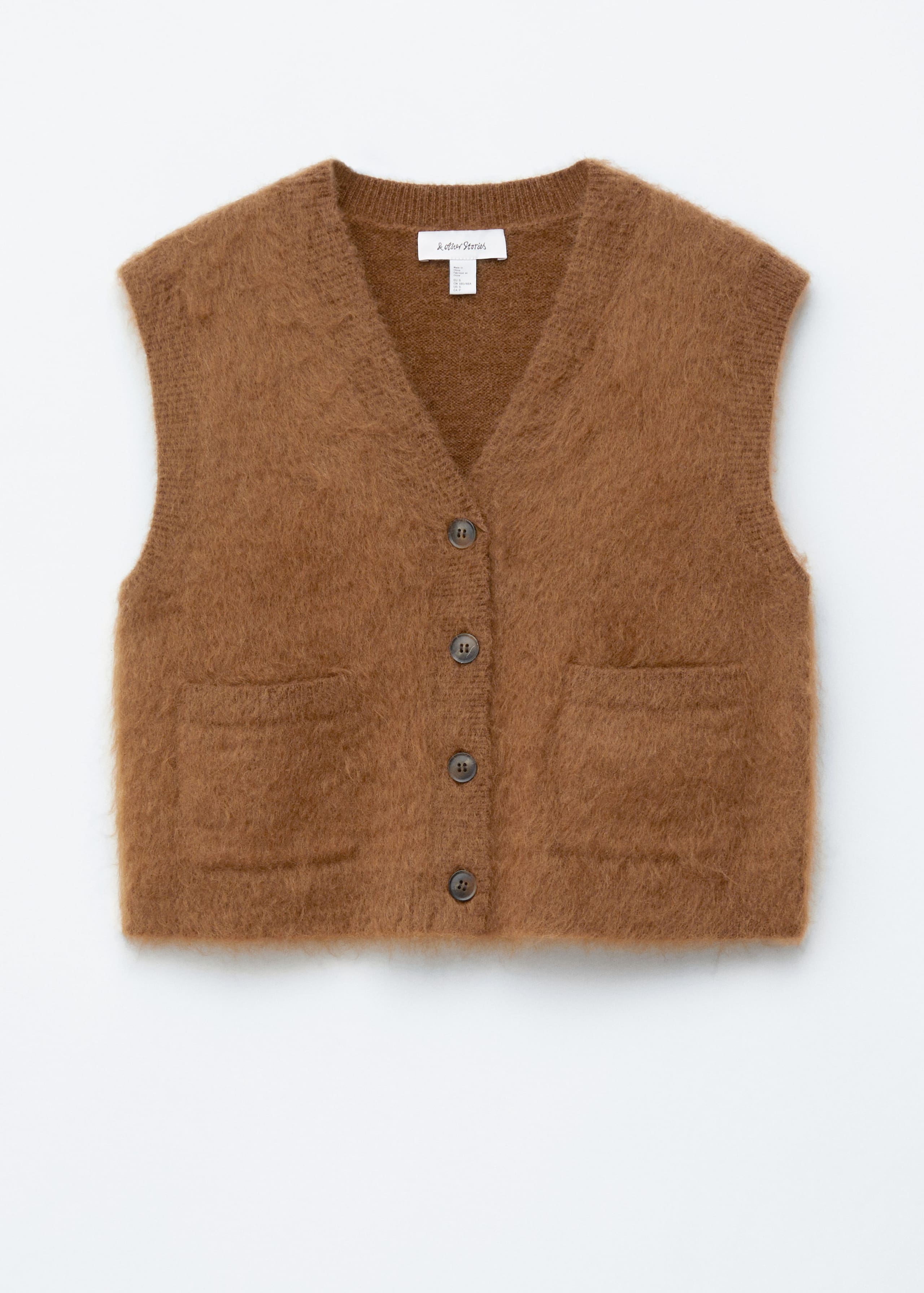 Image of Brushed Knitted Vest
