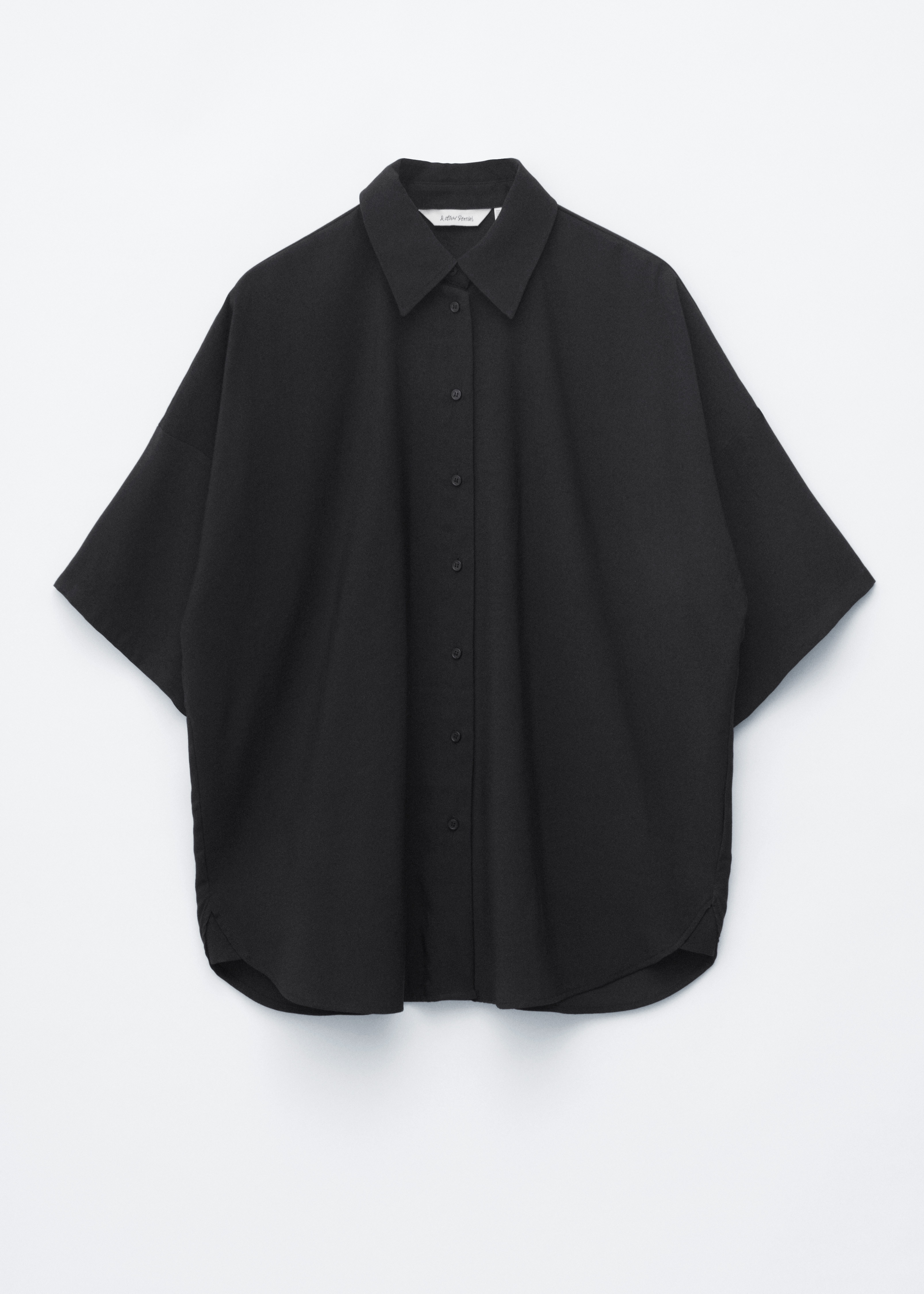 Camicia oversize con maniche a 3/4