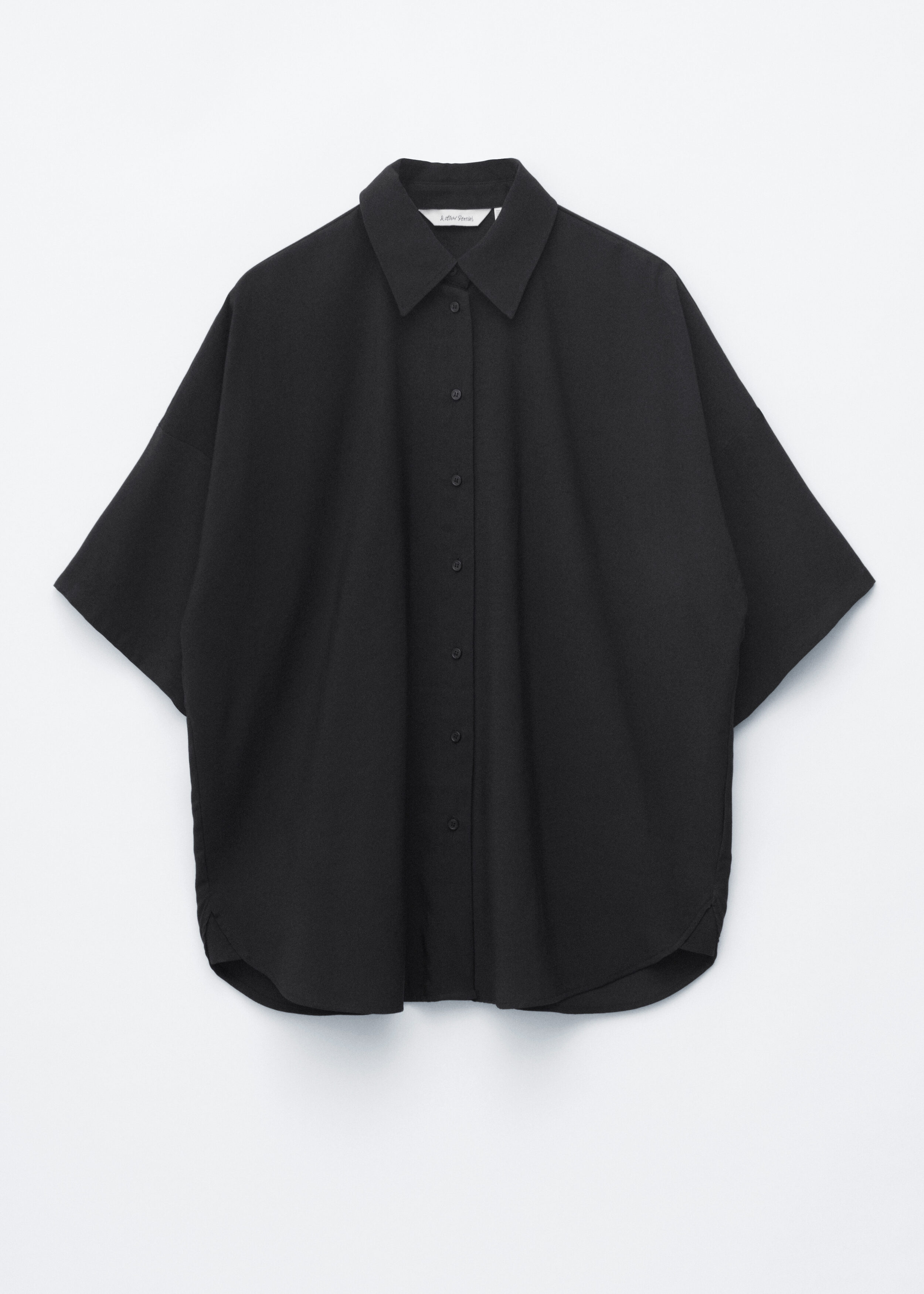 Oversized Quarter-Sleeve Shirt