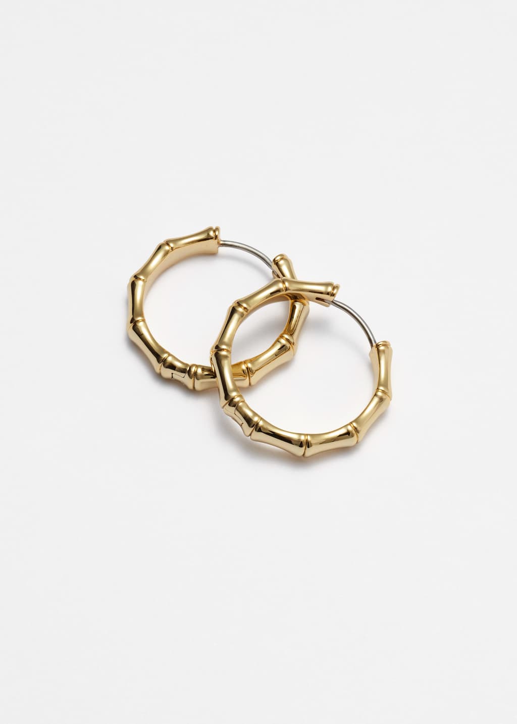 Bamboo-LookHoopEarrings