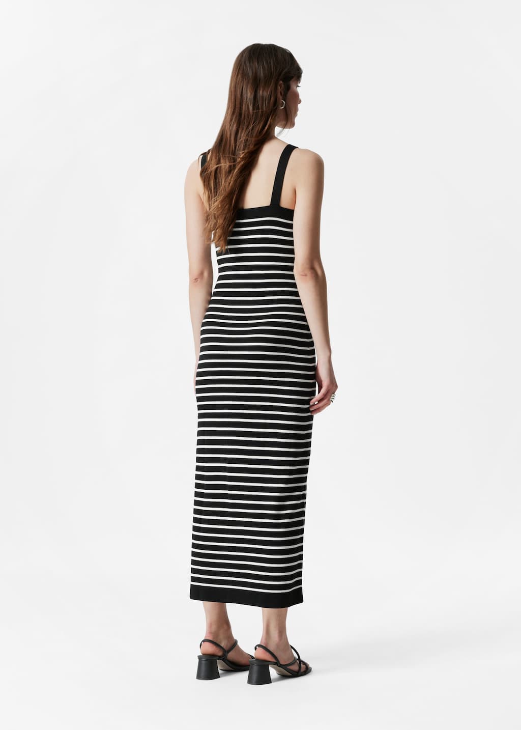 Image of Robe midi en maille jacquard