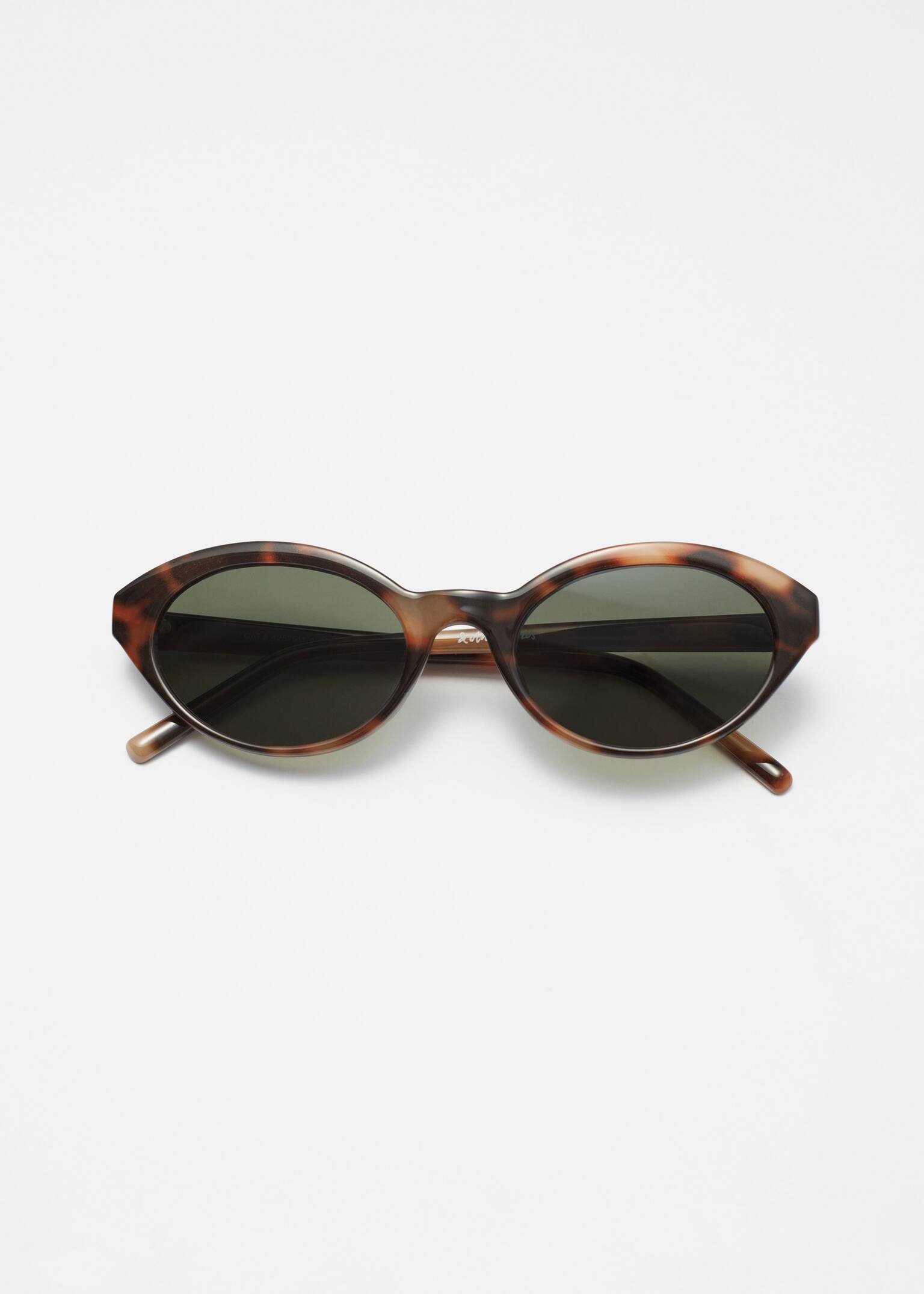Oval-Frame Sunglasses - Tortoise/Black/Burgundy/Brown/Clear