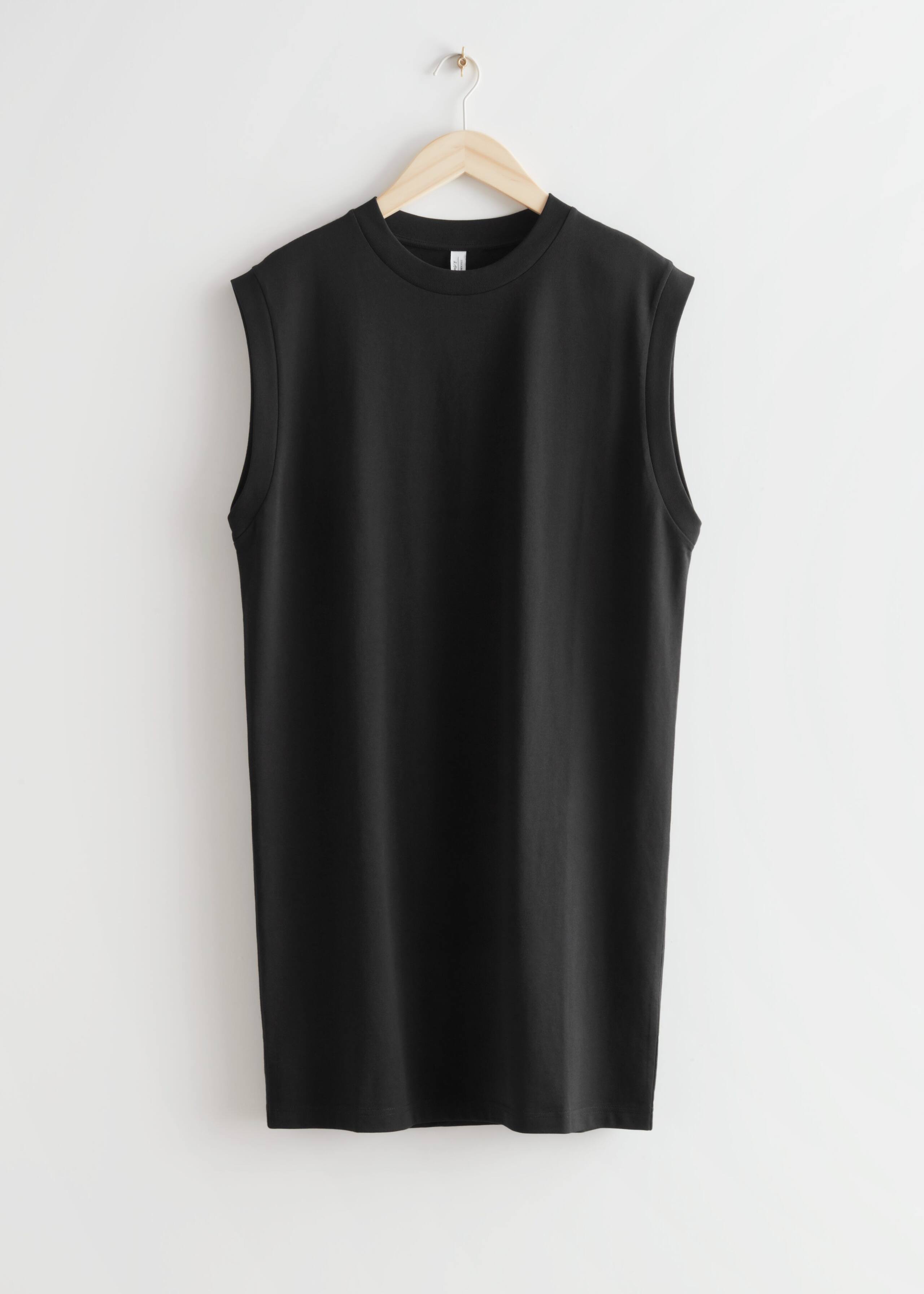 Sleeveless Jersey Mini Dress - Black - Natura morta
