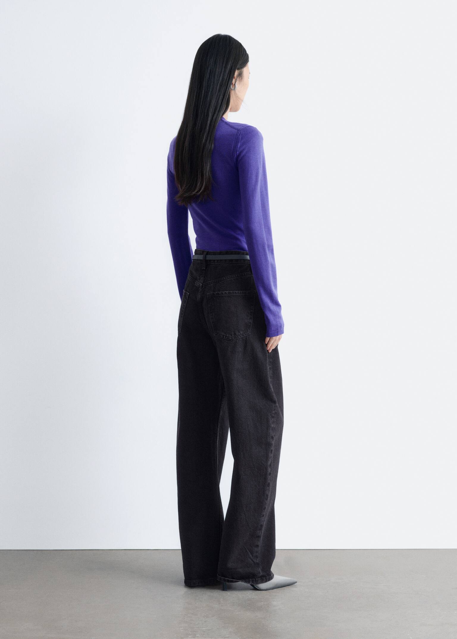 Jeans mit Barrel-Bein - Schwarz/Dunkelblau/Dunkelbraun/Hellblau - 8