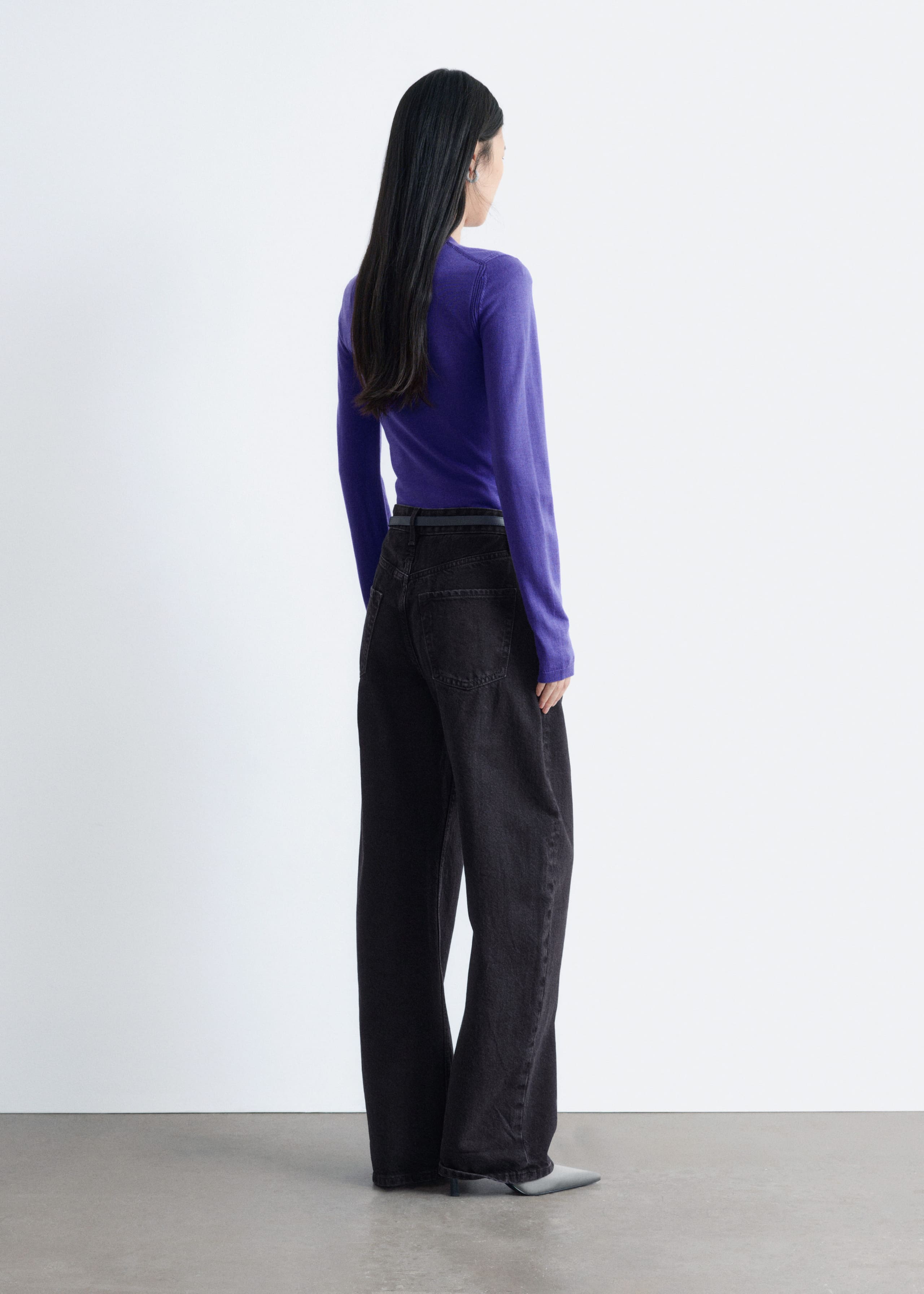 Image of Barrel-Leg Jeans