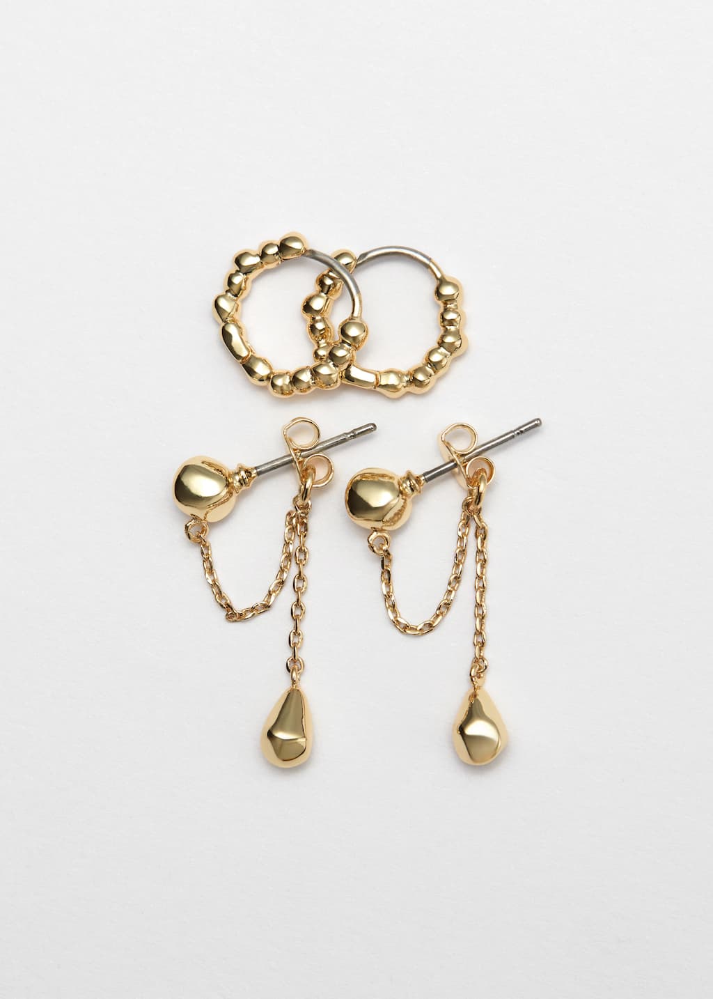 Chain Earrings Set - Silver - Still Life