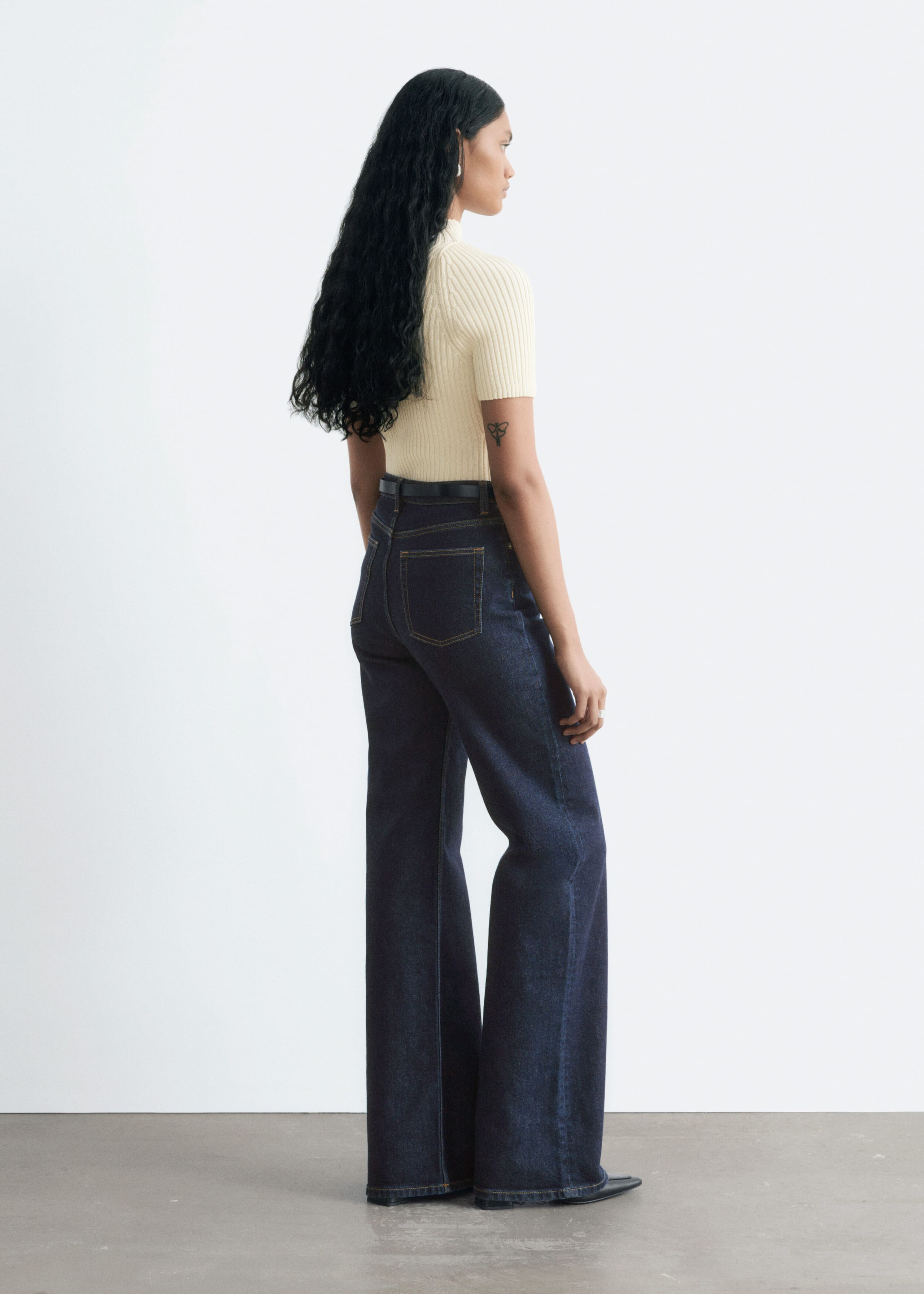 Wide-Leg Jeans - Dark Blue - Still Life