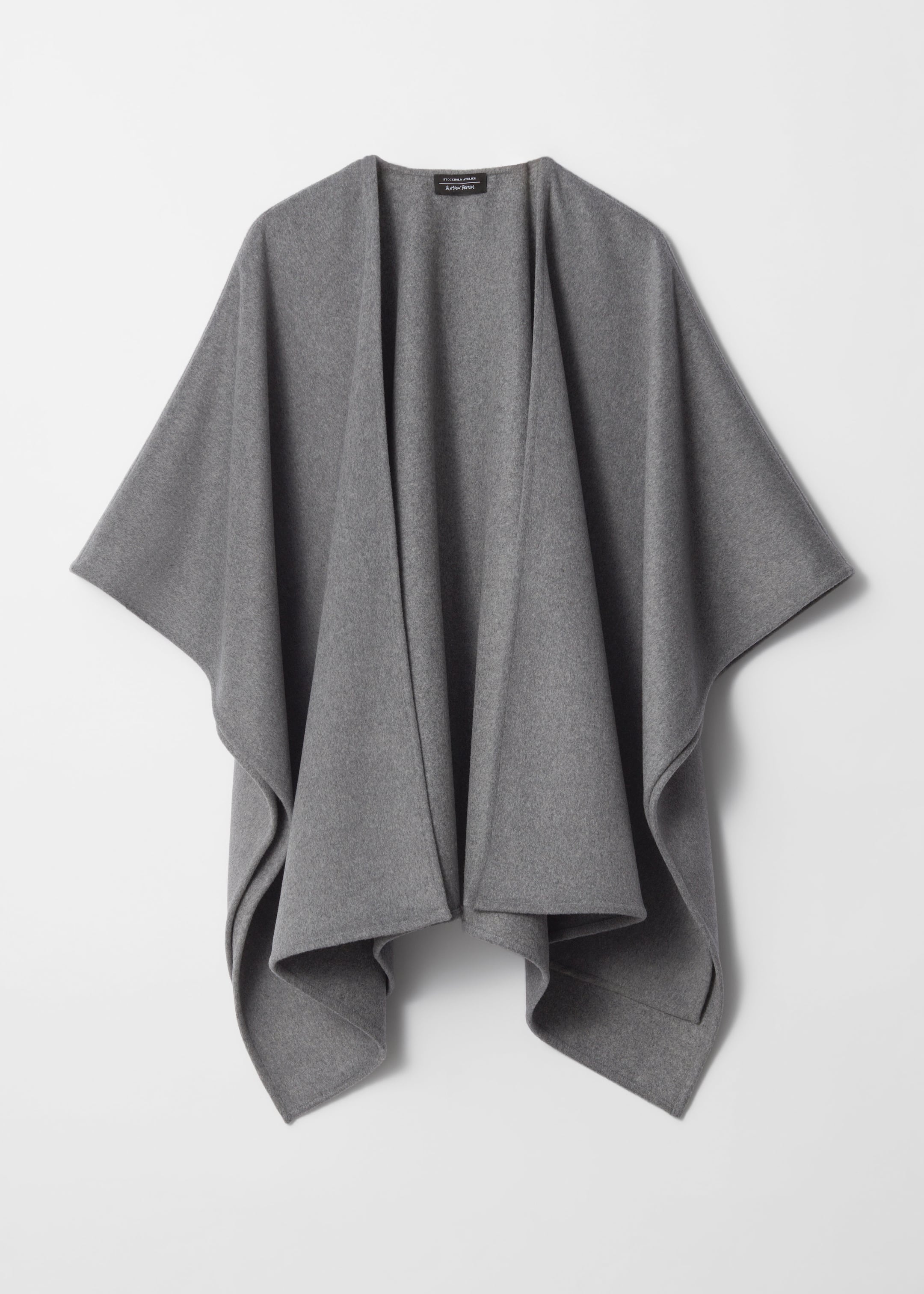 Agrandir l'image: Cape en laine - Gris - FEMME | H&M CH 1