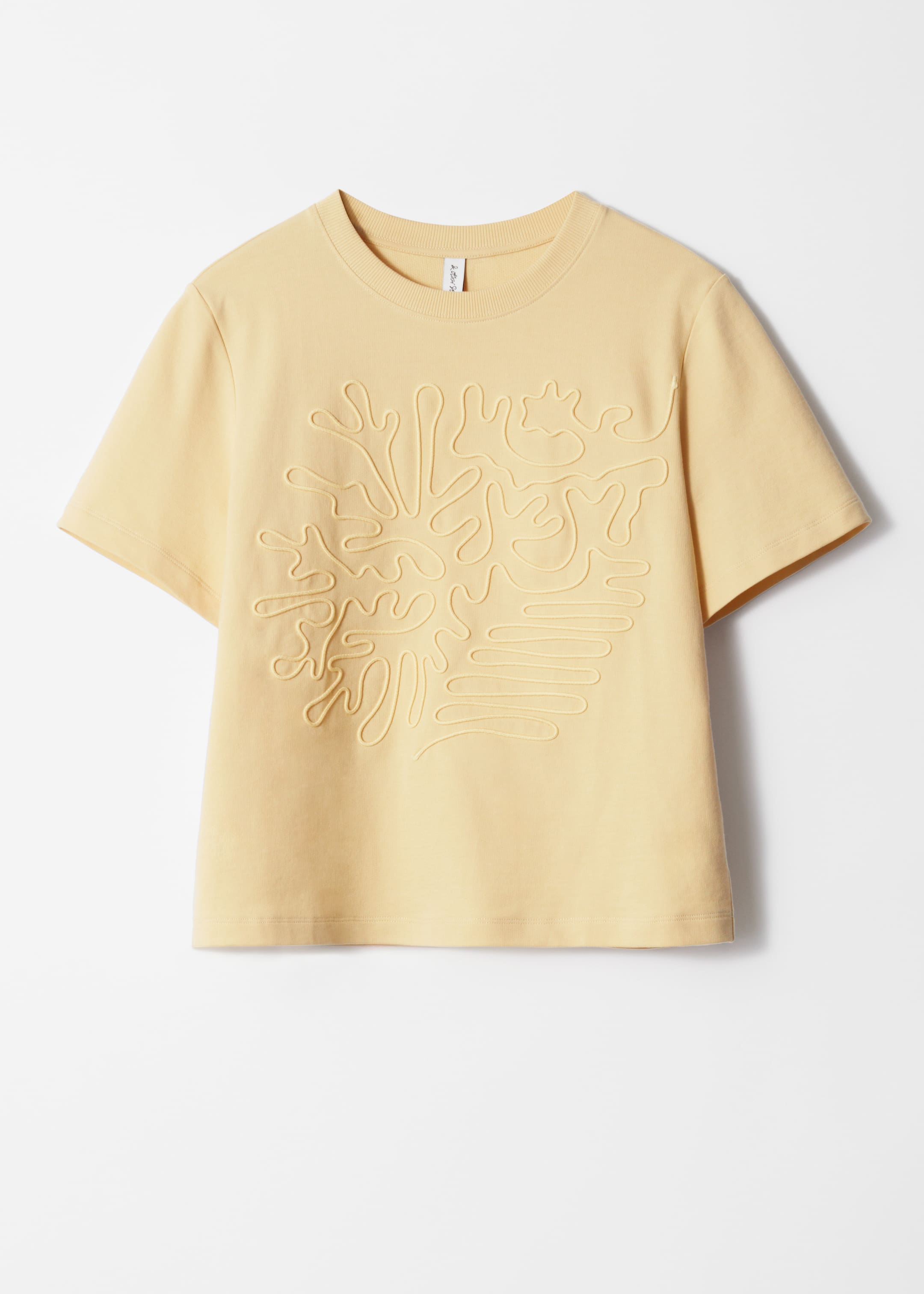Zobacz większy obraz: Floral-Appliqué T-Shirt - Żółty - ONA | H&M PL 5