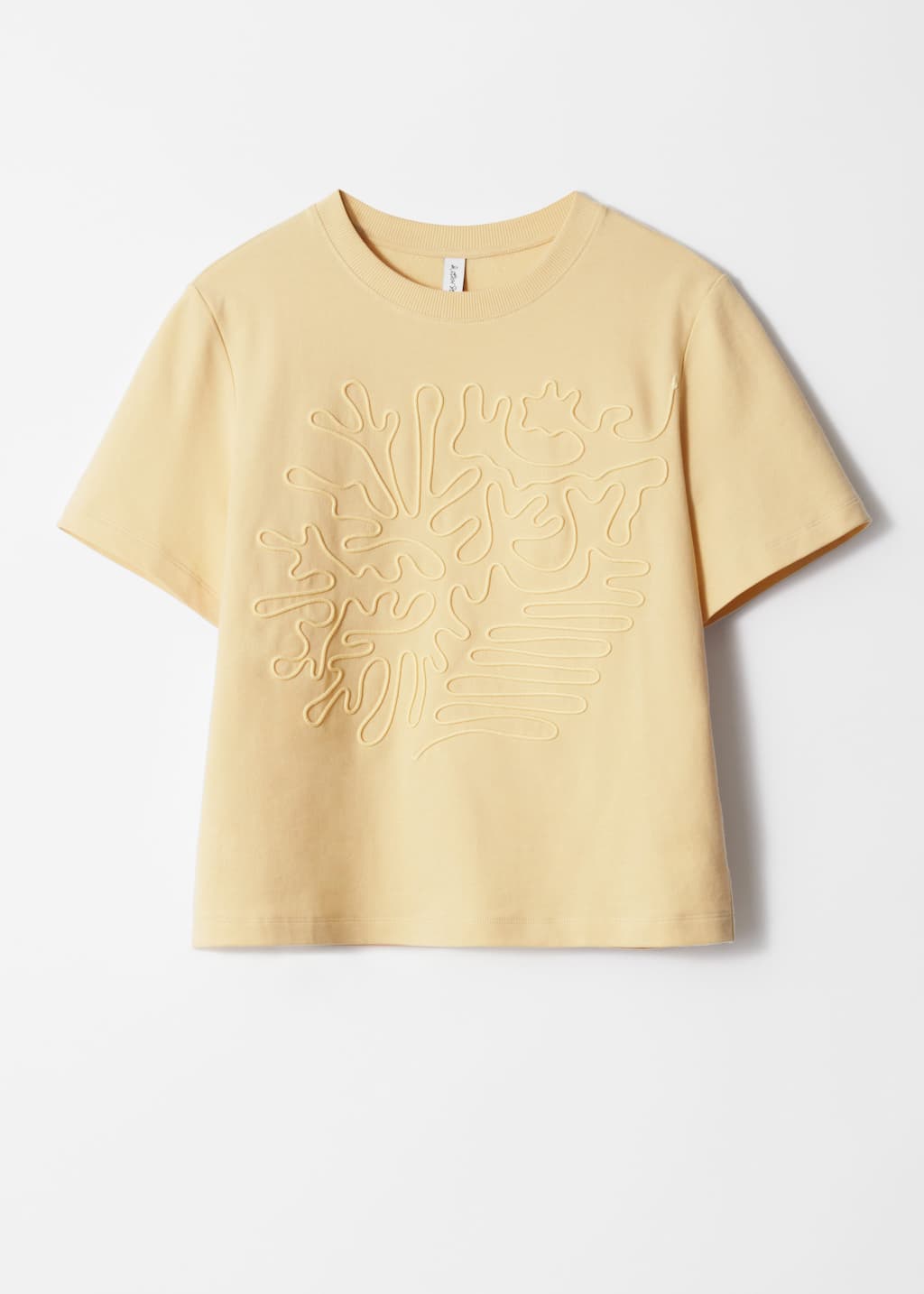 T-shirt à motifs floraux appliqués - Motif abstrait bleu - Still Life